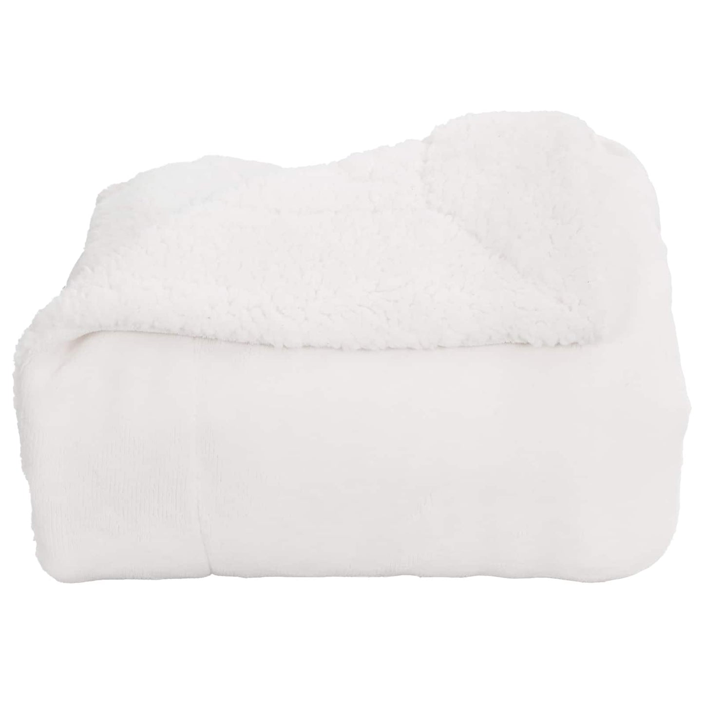 Kastteppe Hvit 240 x 270 cm Fleece