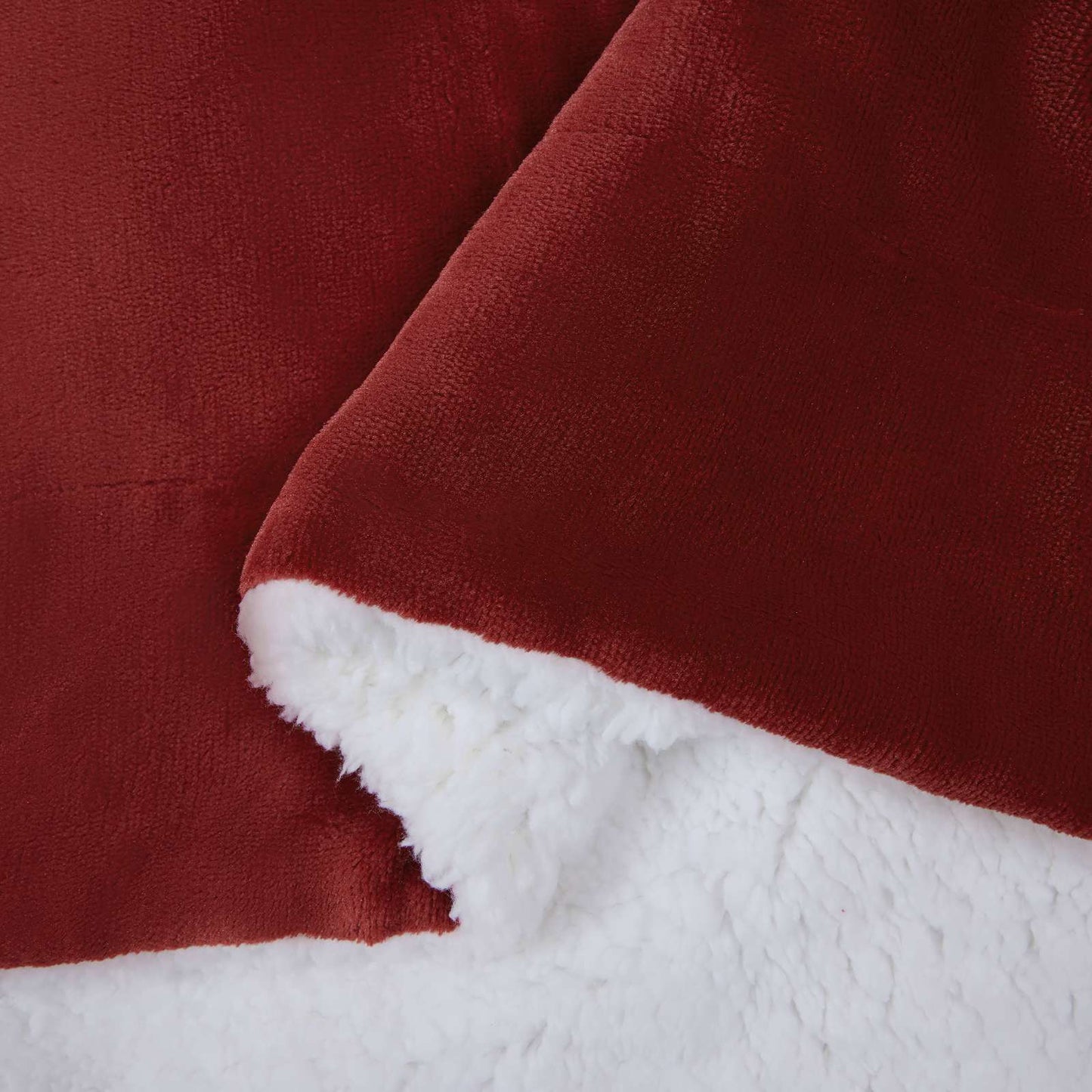 Kastteppe Bordeaux Rød 130 x 150 cm Fleece