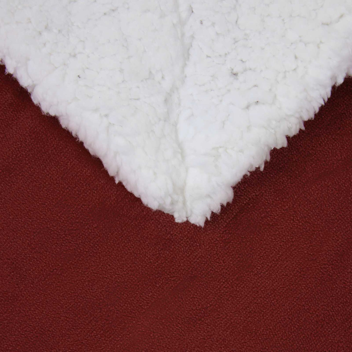 Kastteppe Bordeaux Rød 220 x 240 cm Fleece
