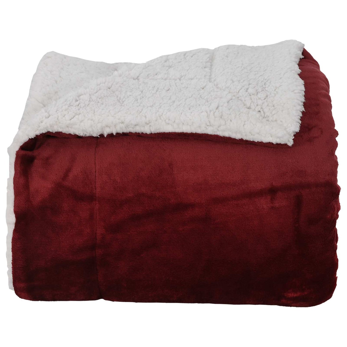 Kastteppe Bordeaux Rød 220 x 240 cm Fleece