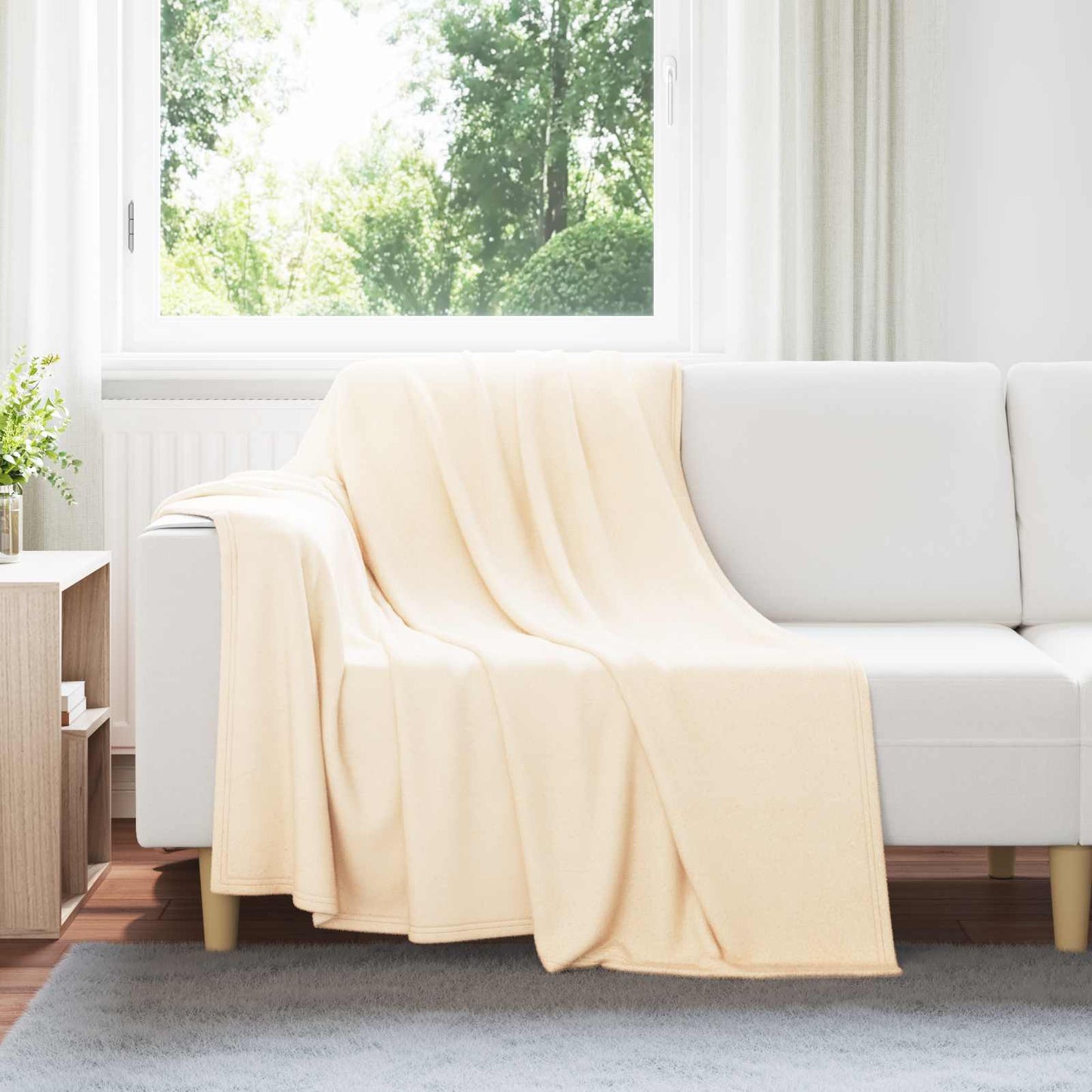 Kastteppe Krem 200 x 150 cm Fleece