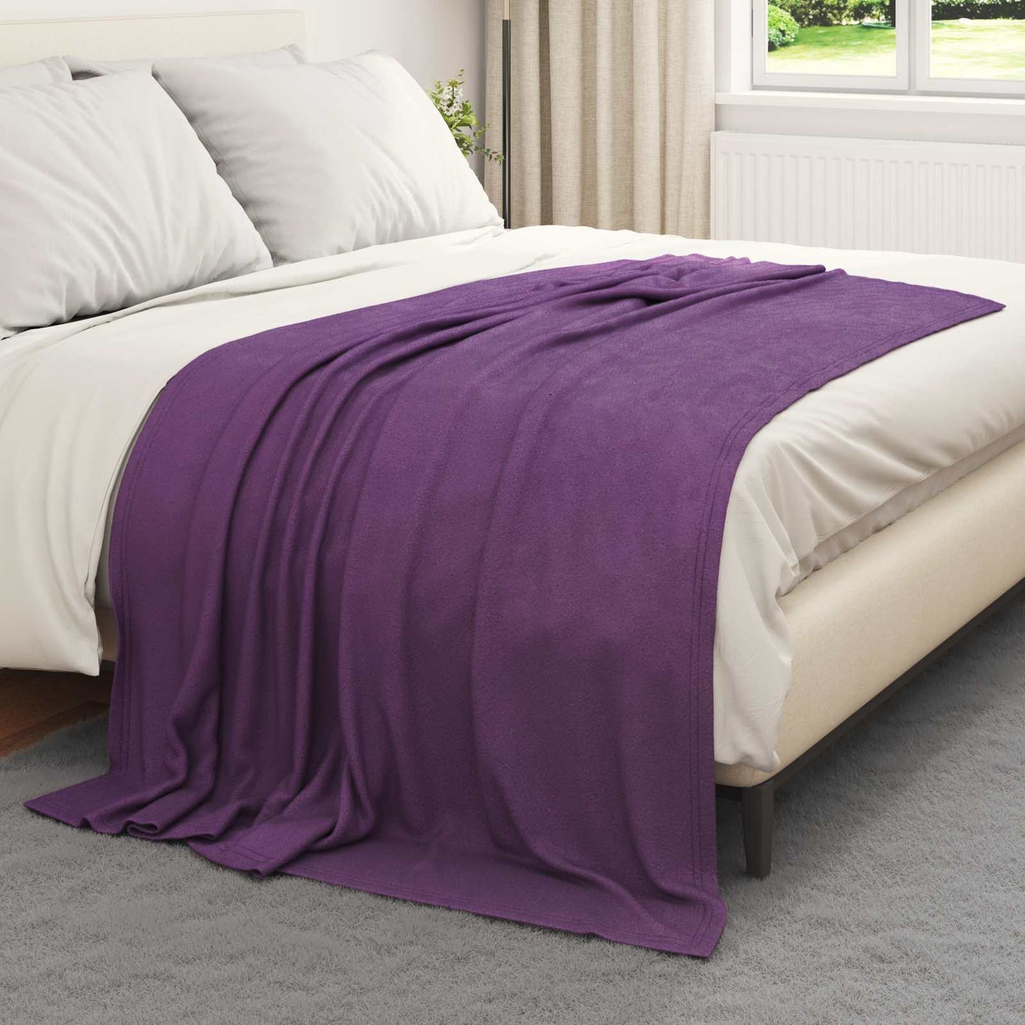 Kastepledd 6 pcs Lilla 200 x 150 cm Fleece