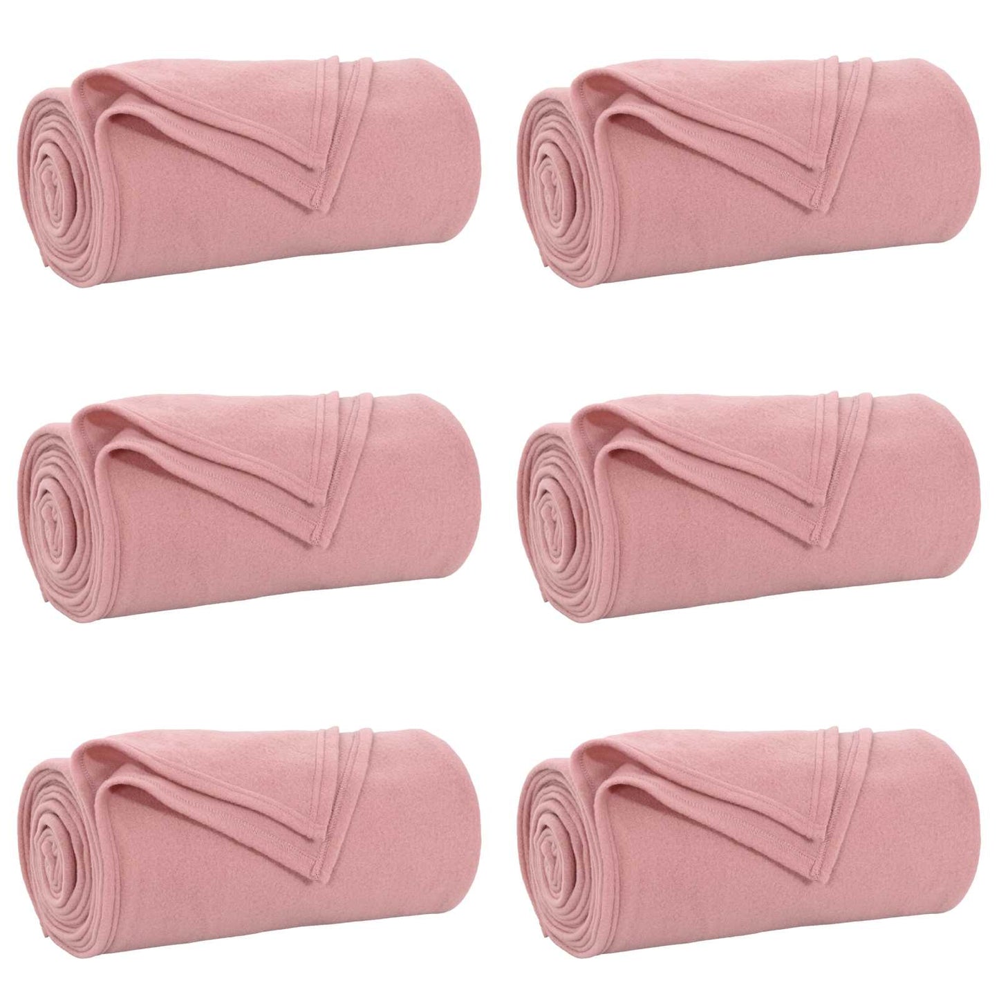 Kastepledd 6 pcs Rosa 200 x 150 cm Fleece