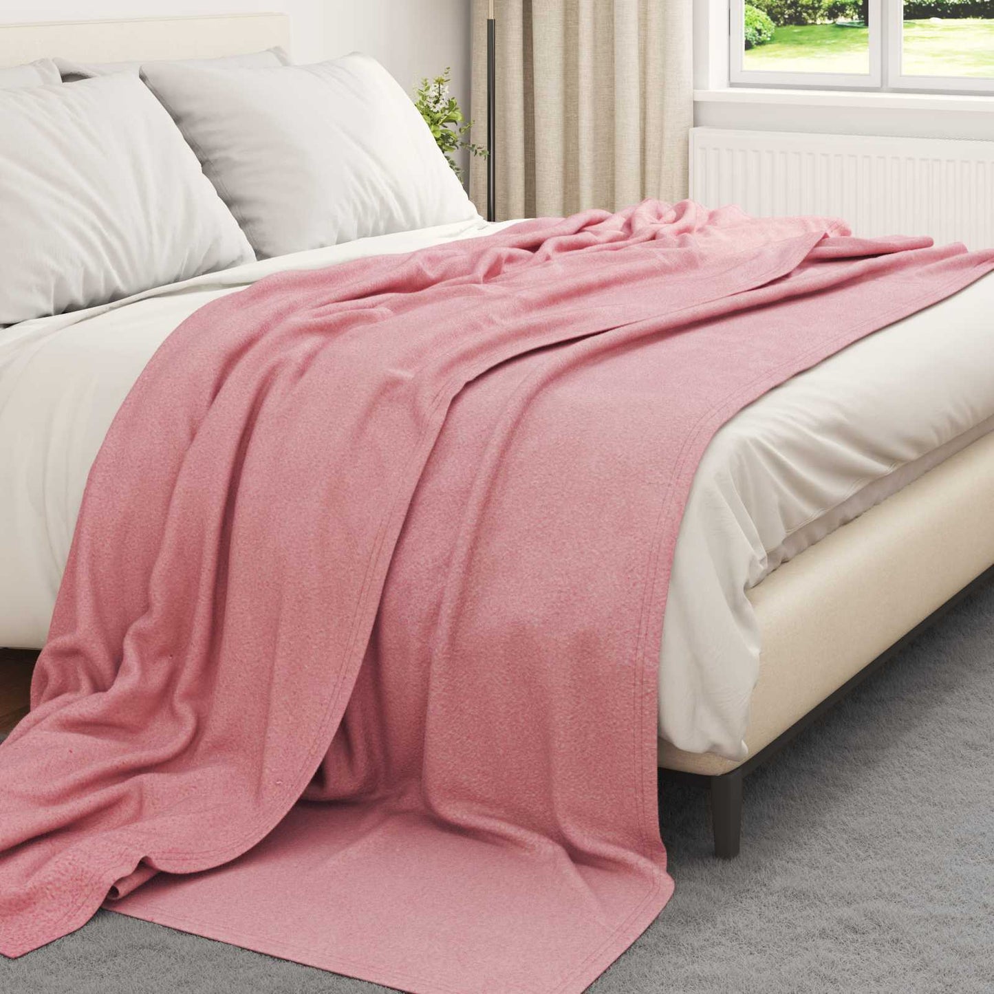Kastepledd 6 pcs Rosa 240 x 220 cm Fleece