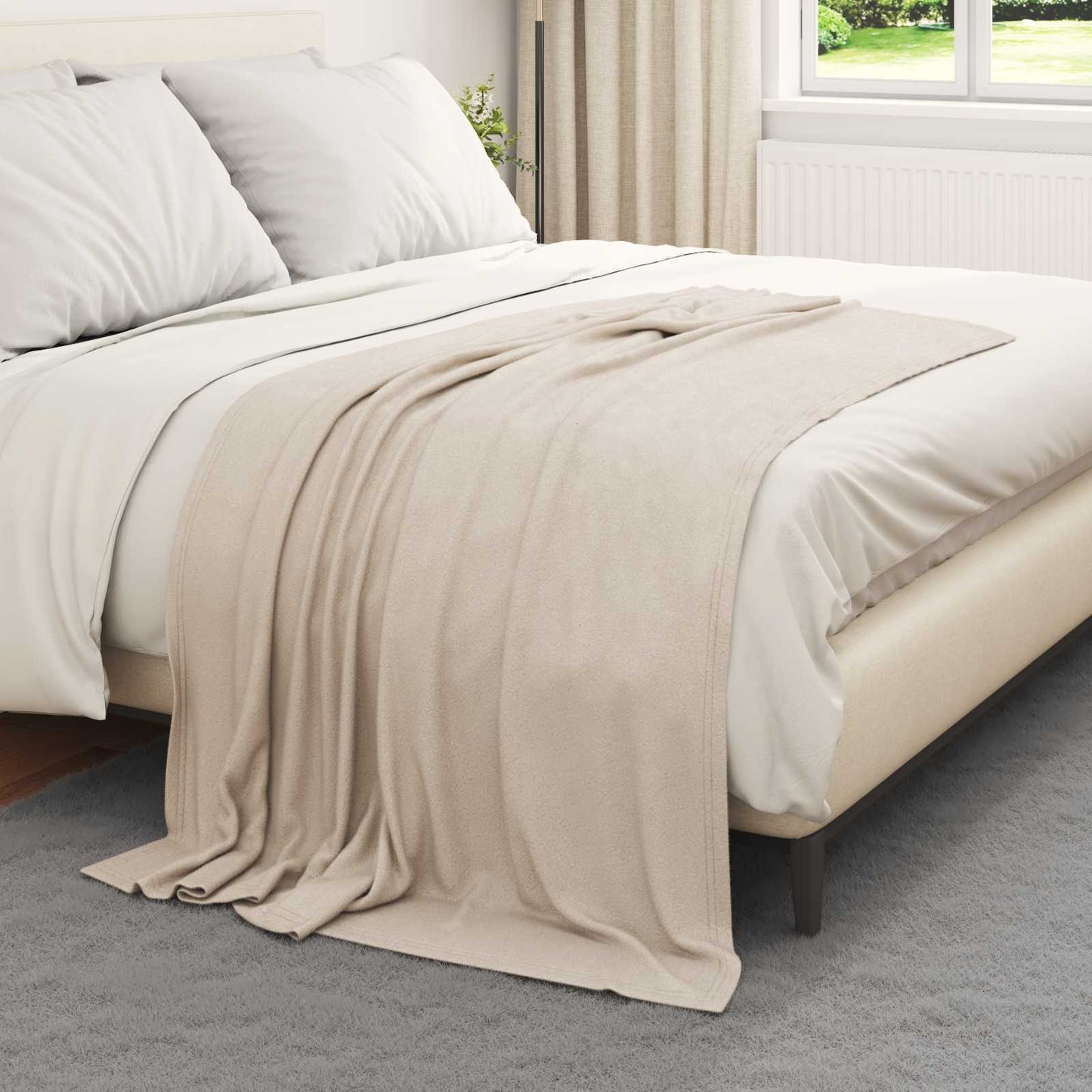 Kastepledd 24 pcs Beige 170 x 130 cm Fleece