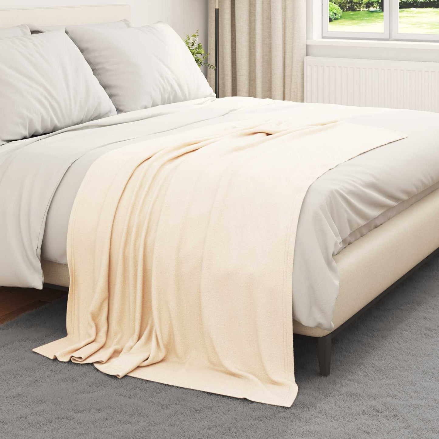 Kastepledd 24 pcs Krem 170 x 130 cm Fleece