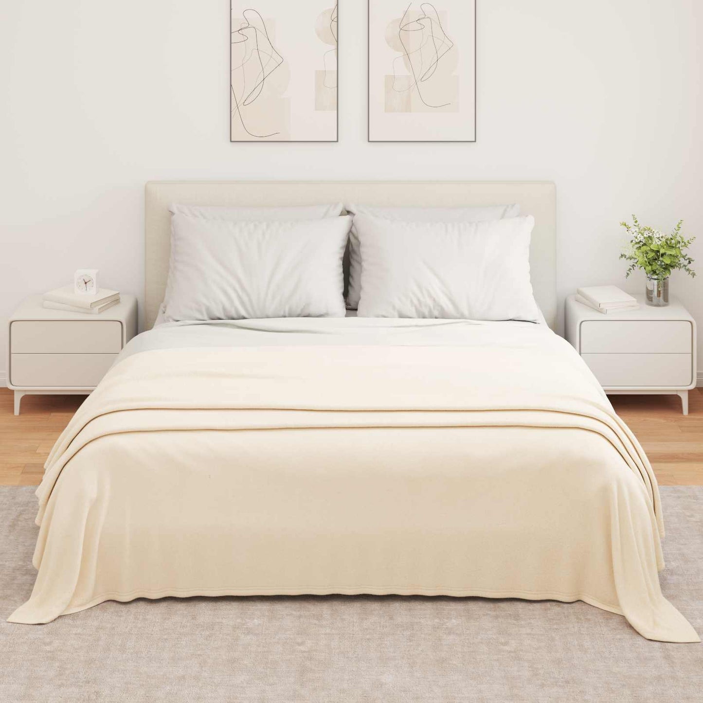 Kastteppe Krem 350 x 270 cm Fleece