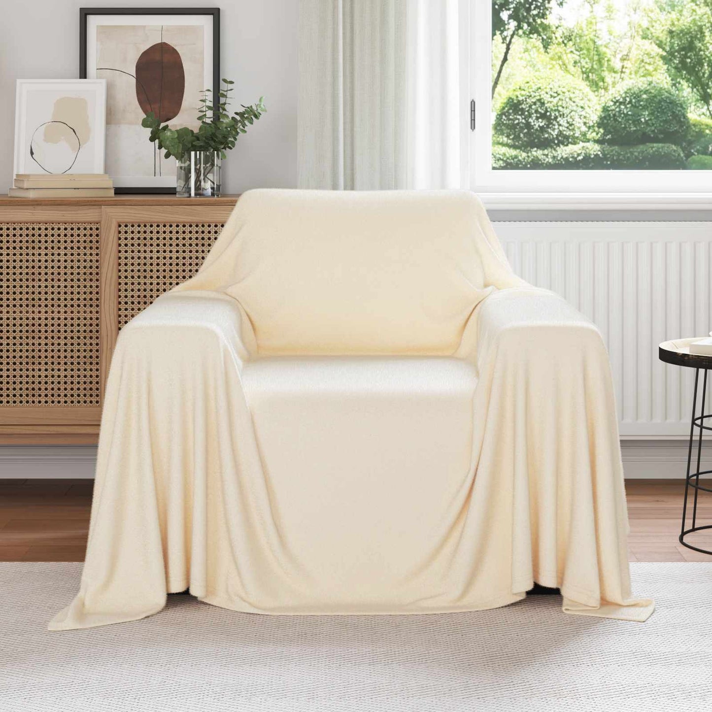 Kastepledd 6 pcs Krem 210 x 140 cm Fleece