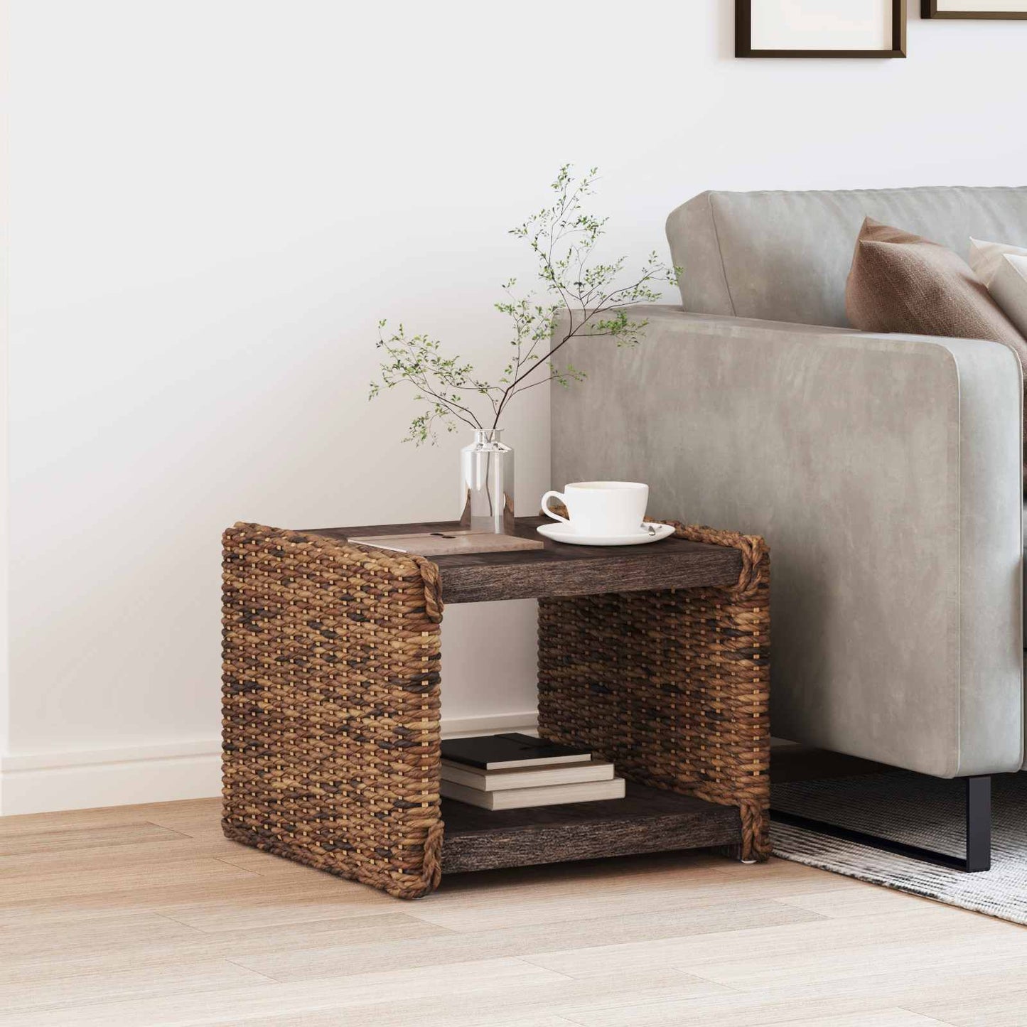 Kaffebord Naturlig 45 x 45 x 45 cm Massiv Mahogni Tre