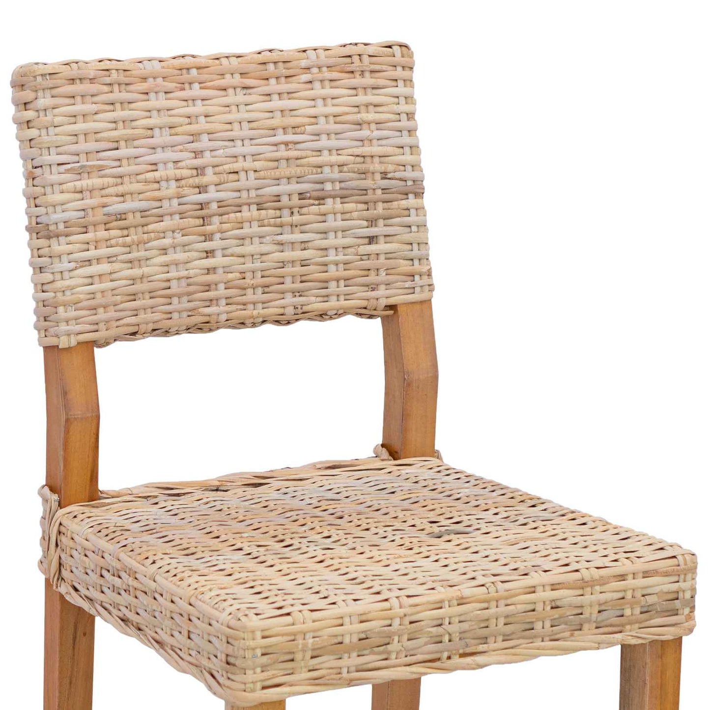 Spisestuestol 2 pcs Kubu Rattan Naturlig 46 x 55 x 84 cm