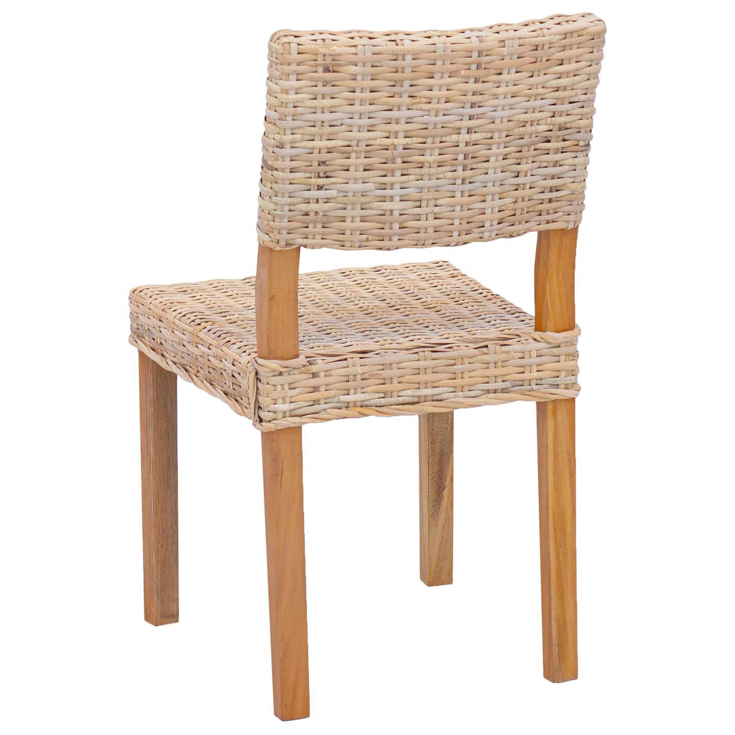 Spisestuestol 2 pcs Kubu Rattan Naturlig 46 x 55 x 84 cm