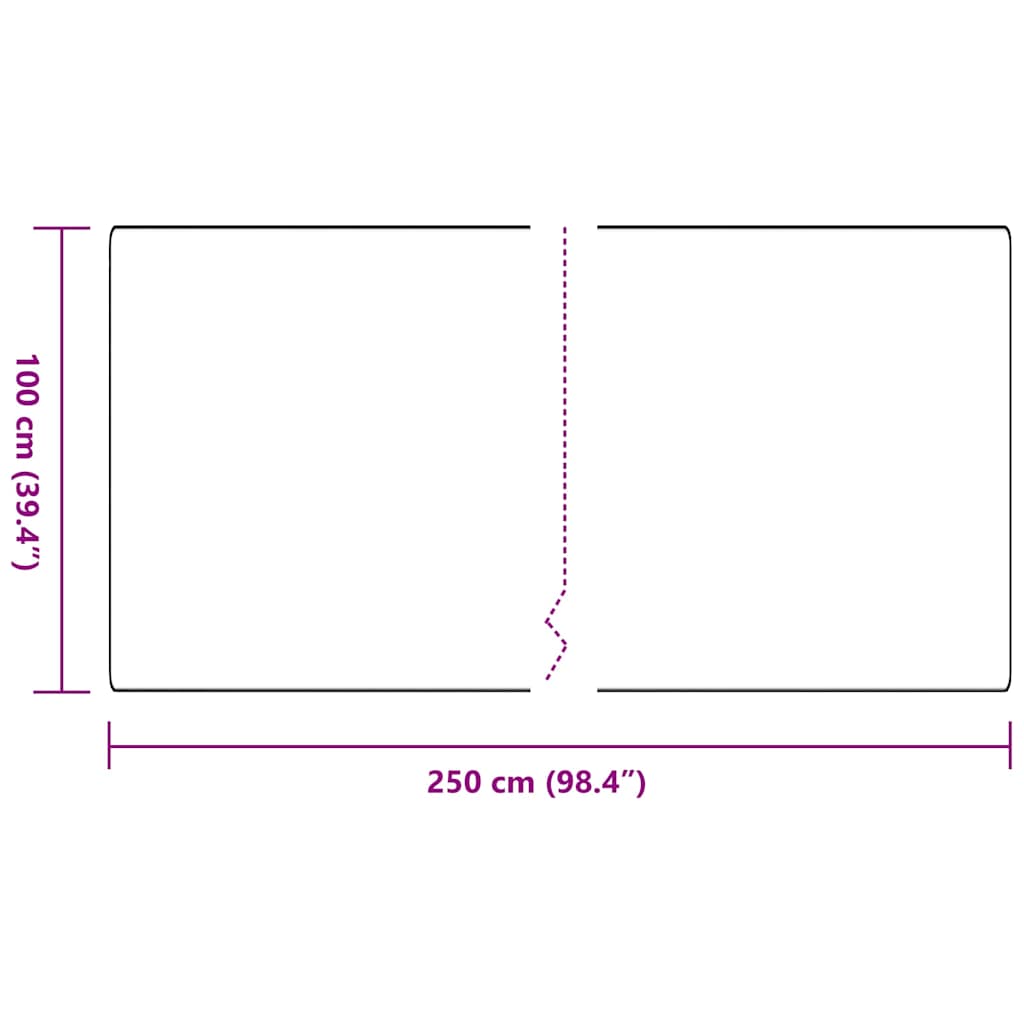 Teppeløper Mørkegrå 100 x 250 cm 100% Polypropylen