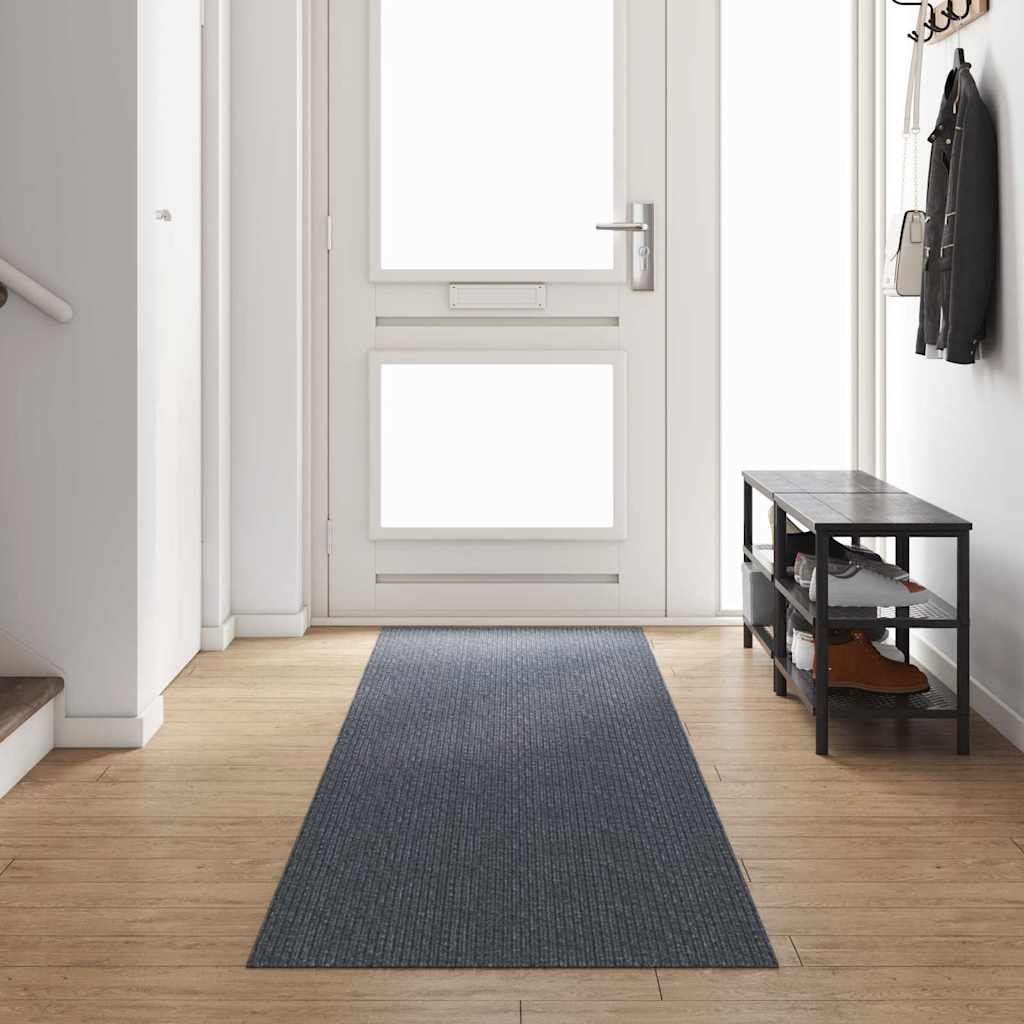 Teppeløper Grå 80 x 400 cm stoff