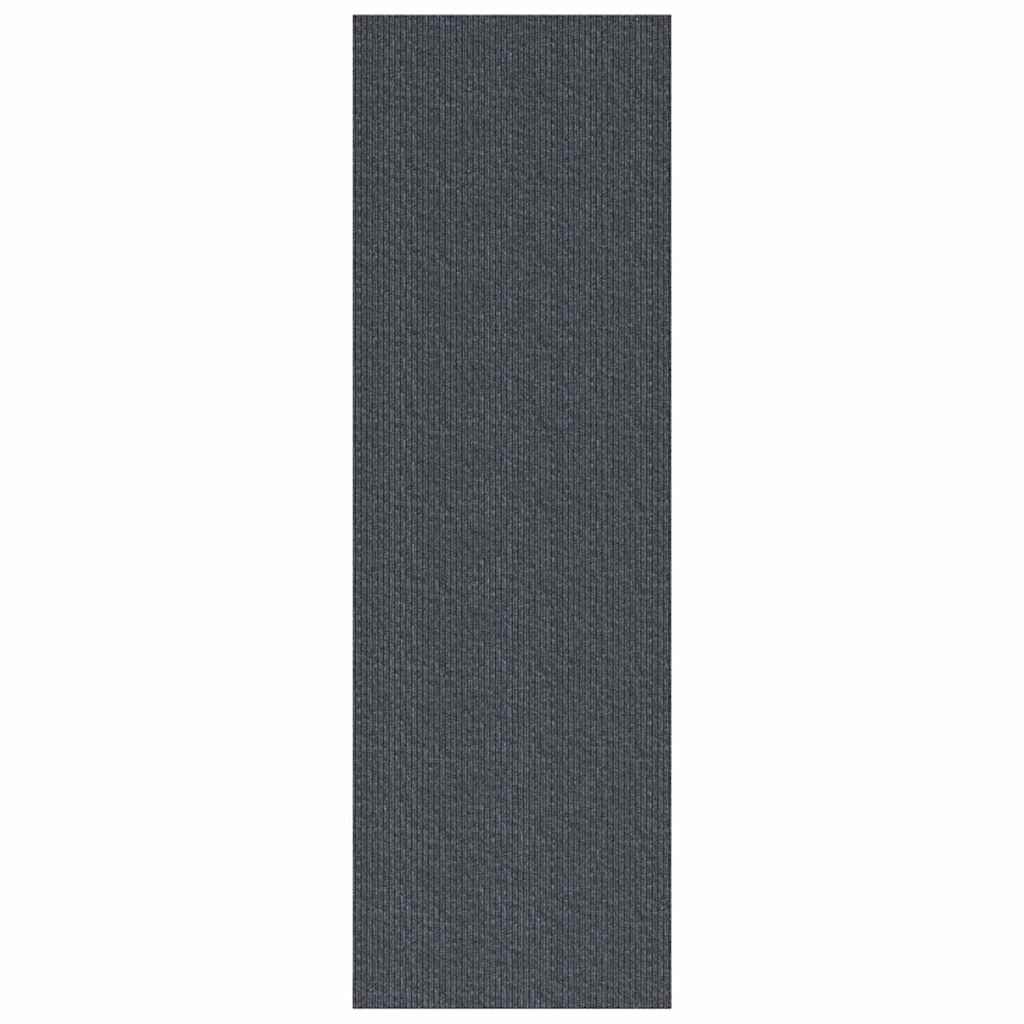 Teppeløper Grå 80 x 400 cm stoff