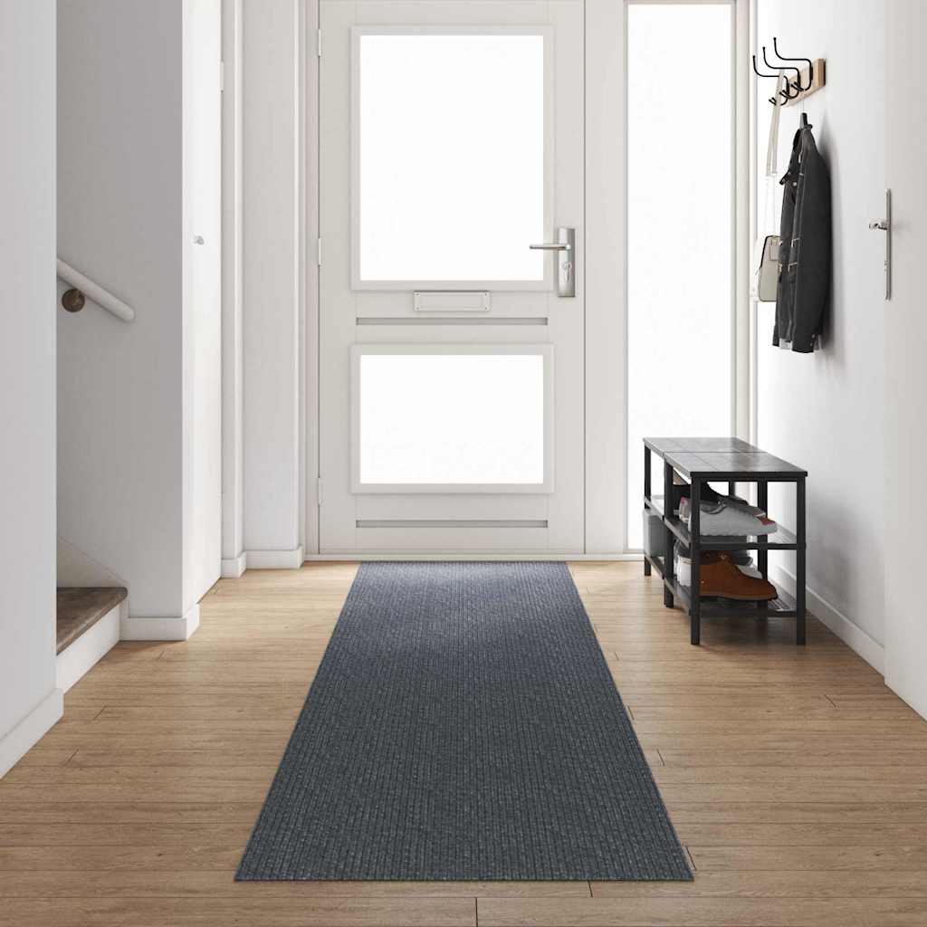Teppeløper Grå 80 x 500 cm stoff