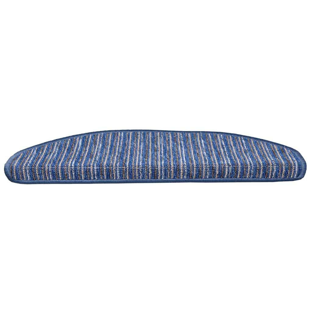 Selvlimende trappematter 15 pcs Blå 65 x 21 x 4 cm