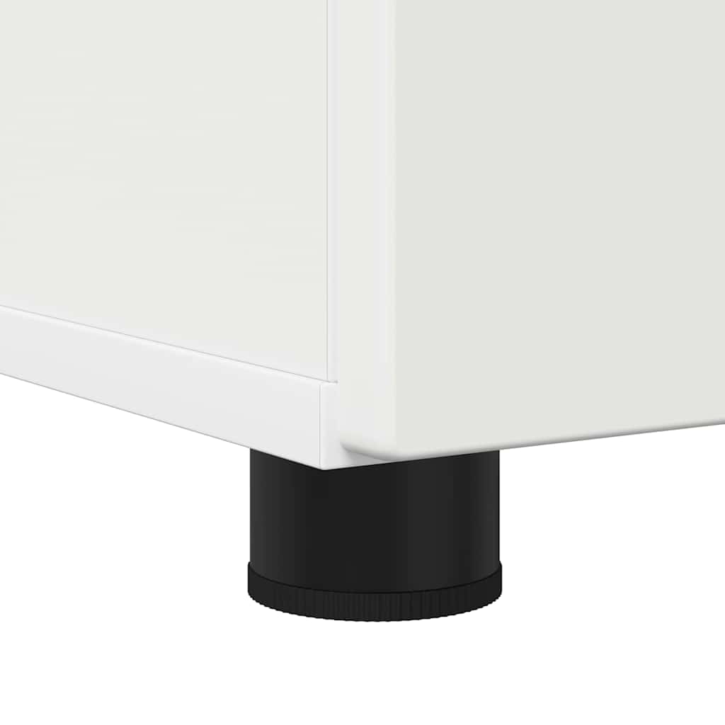 Baderomsinnredningssett 3 pcs Hvit Konstruert tre & Metall