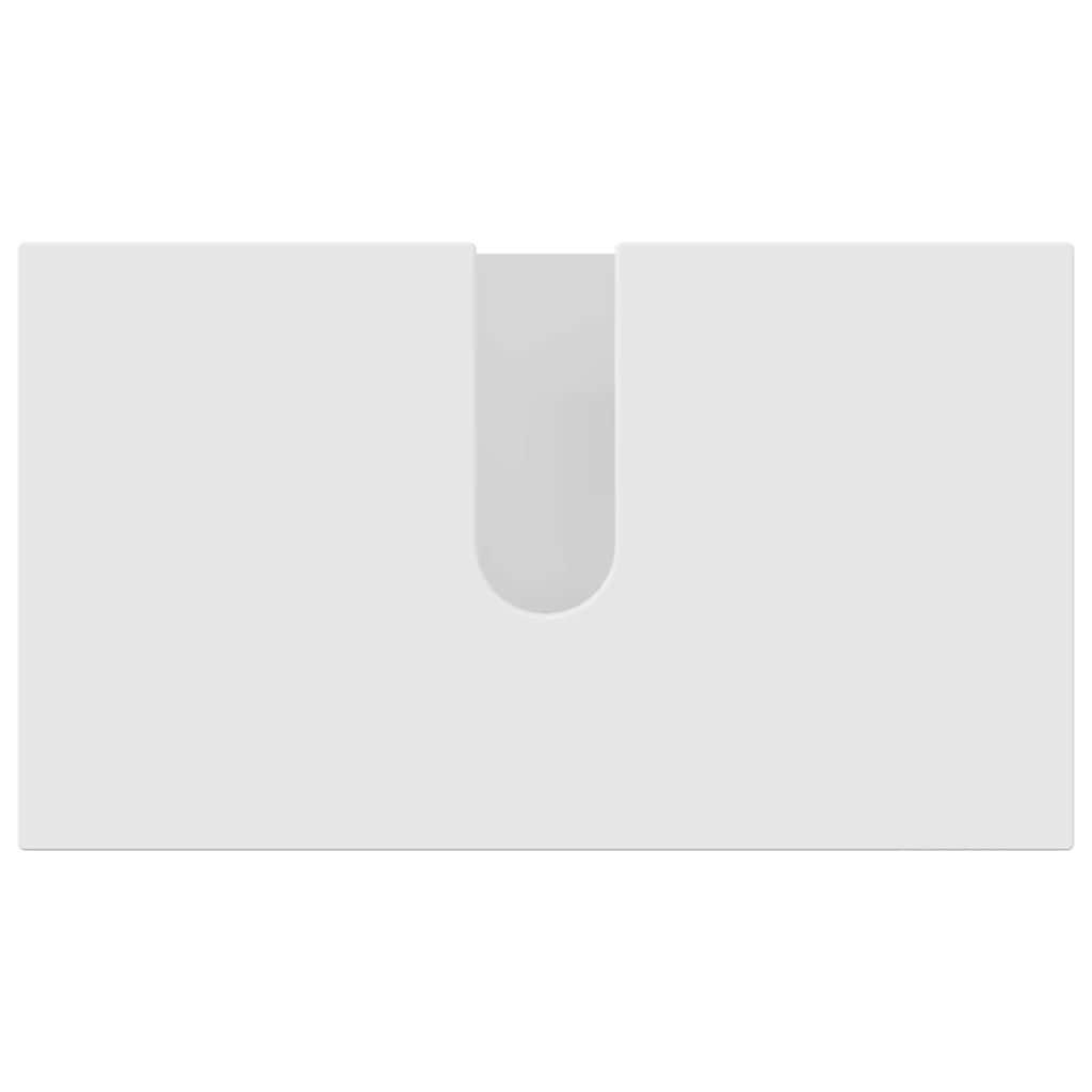 Baderomsinnredningssett 3 pcs Hvit Konstruert tre & Metall
