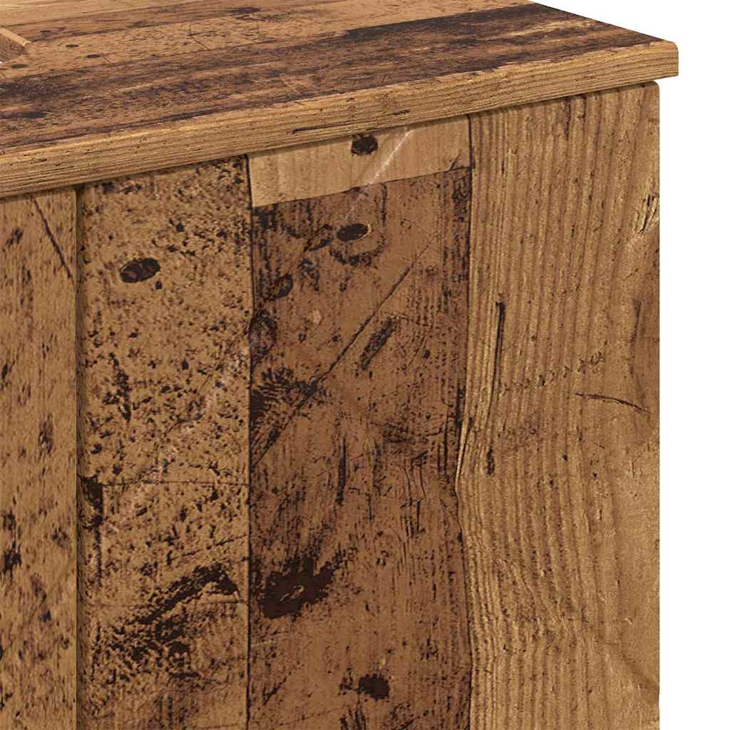 Baderomsinnredningssett 3 stk. Gamle tre 61 x 35 x 64 cm