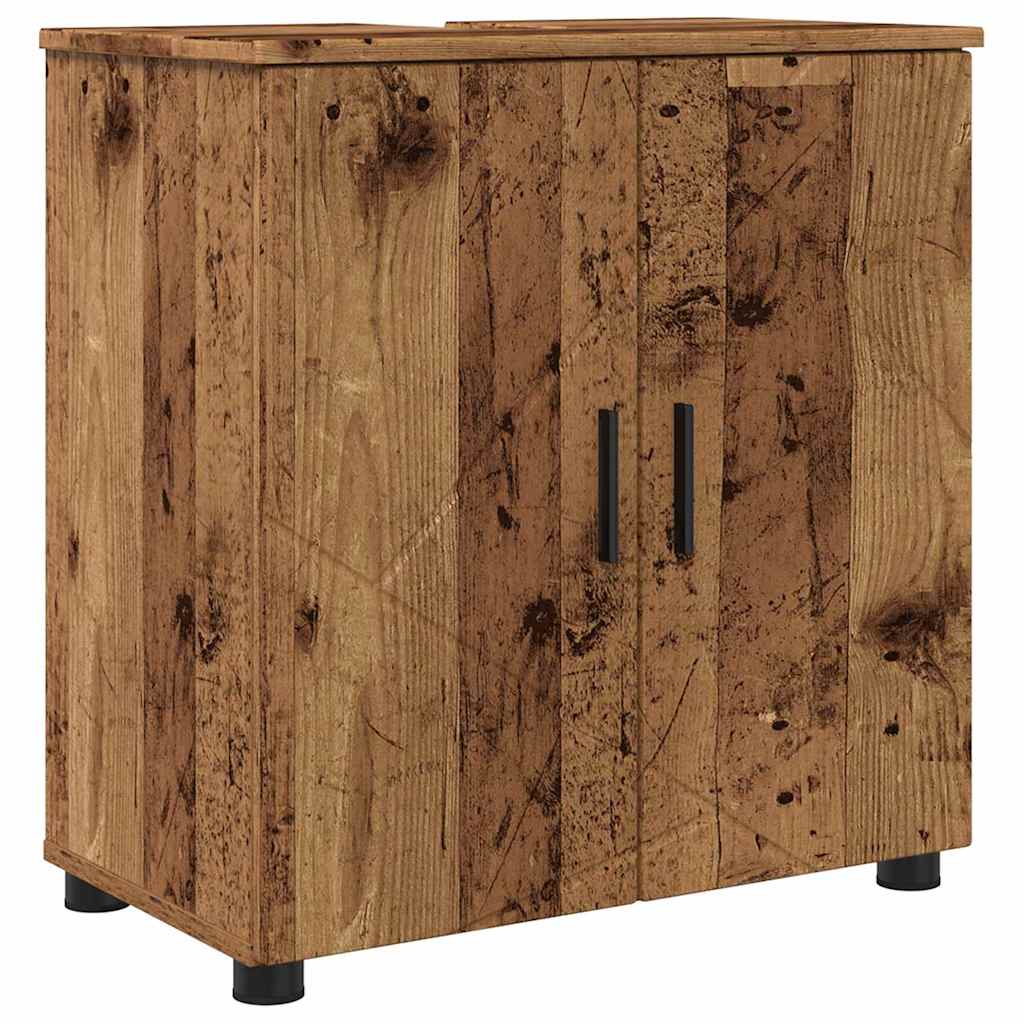 Baderomsinnredningssett 5 stk. Gamle tre 61 x 35 x 64 cm