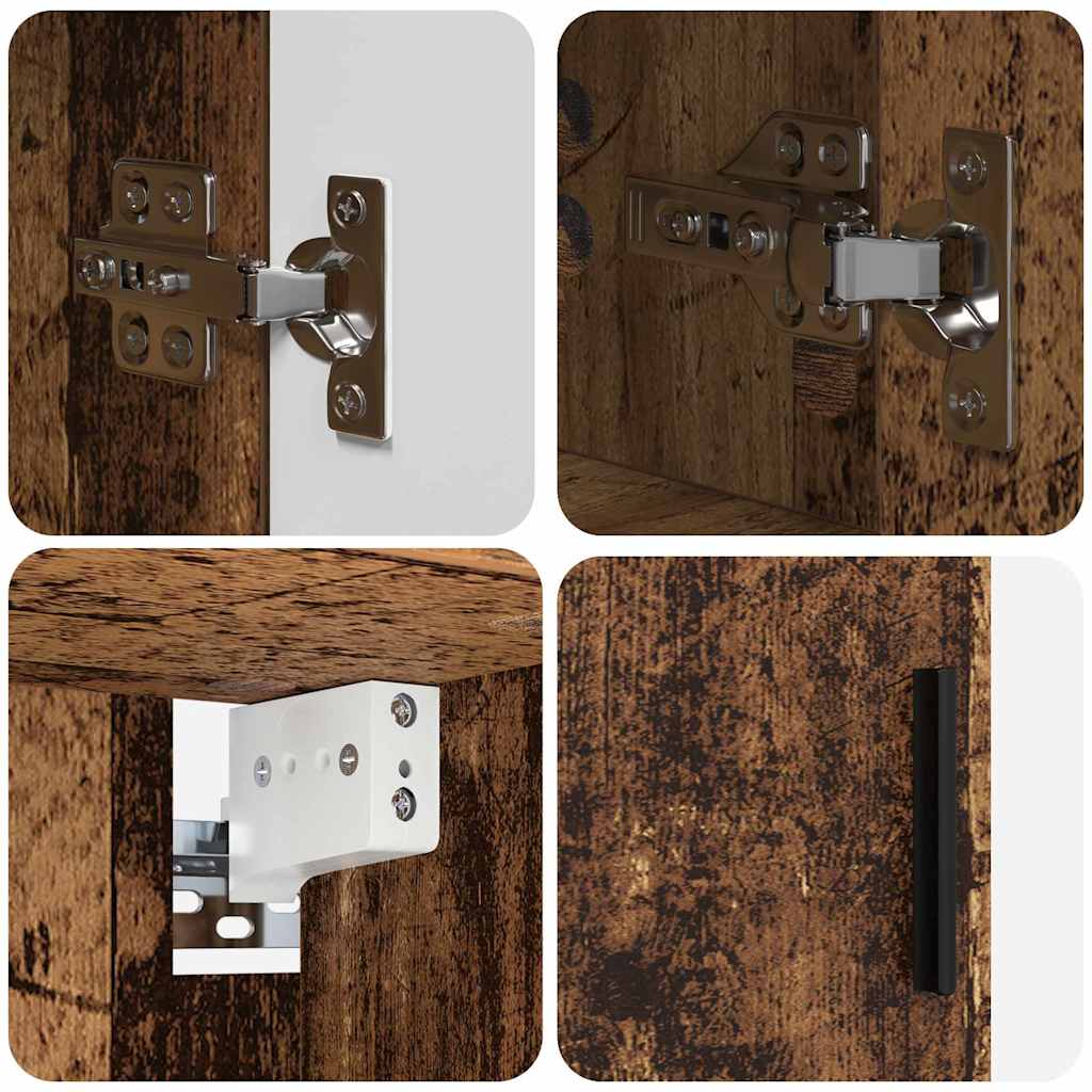 Baderomsinnredningssett 5 stk. Gamle tre 61 x 35 x 64 cm