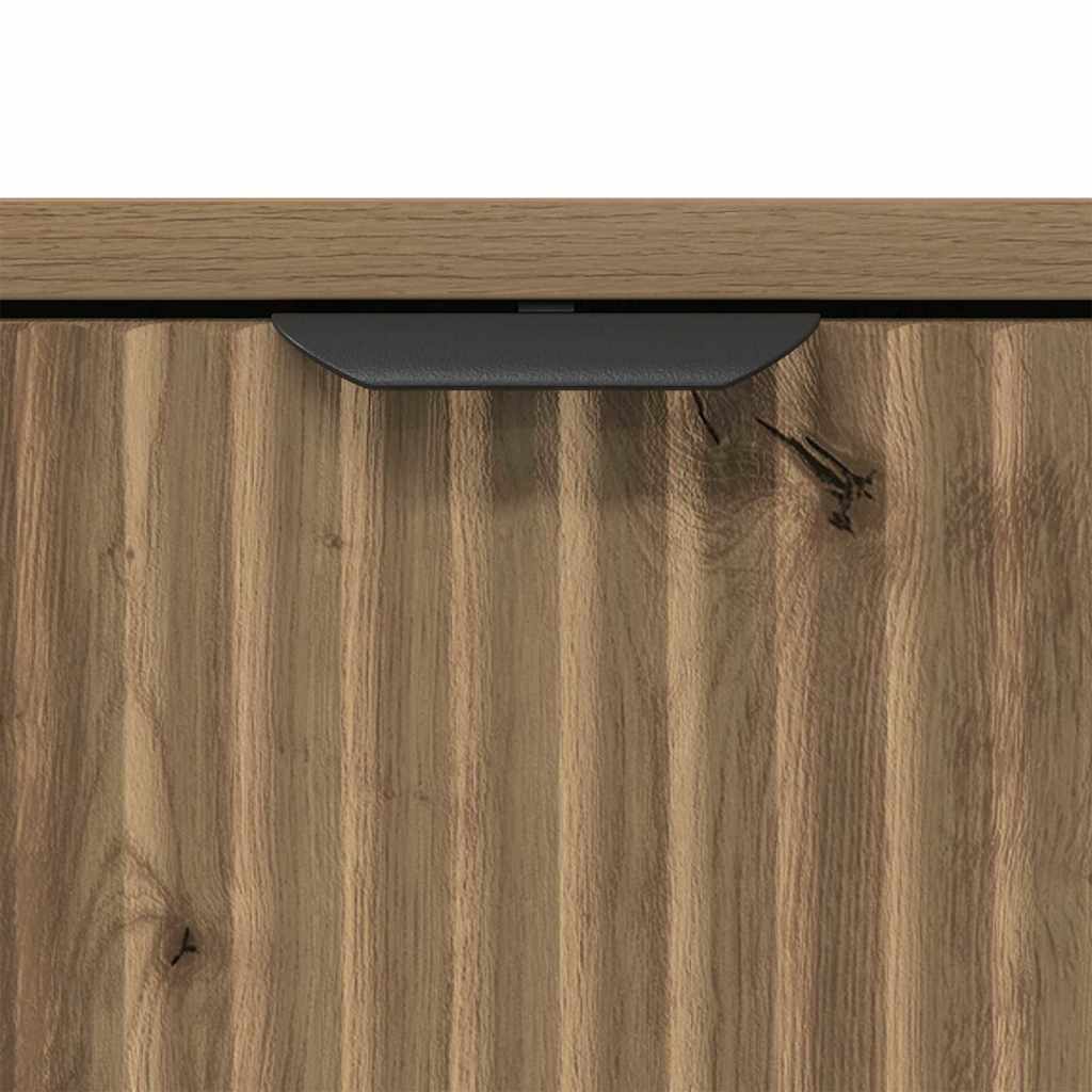 Baderomsinnredningssett 2 pcs Artisan Eik Ingeniørtre og metall