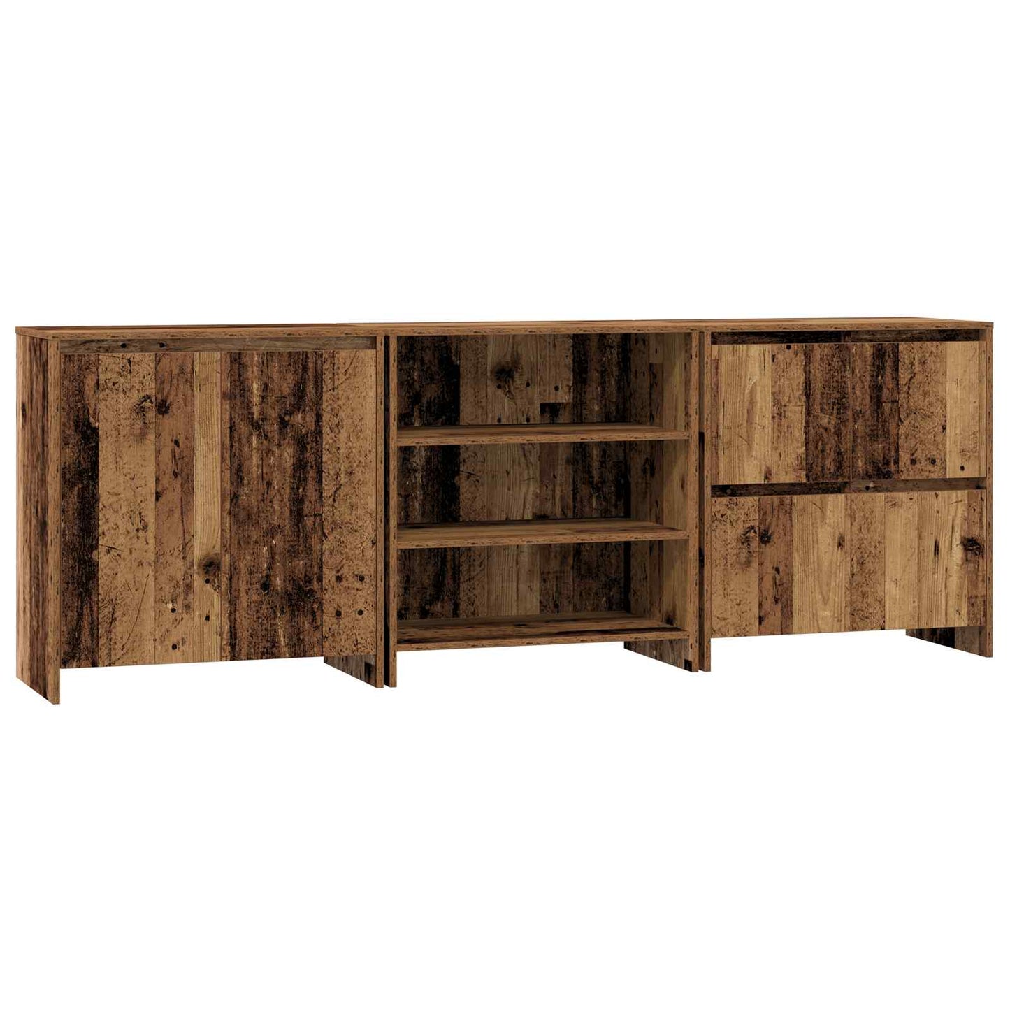 Serviesskap 3 pcs Gammelt tre 70 x 41 x 75 cm Konstruert tre