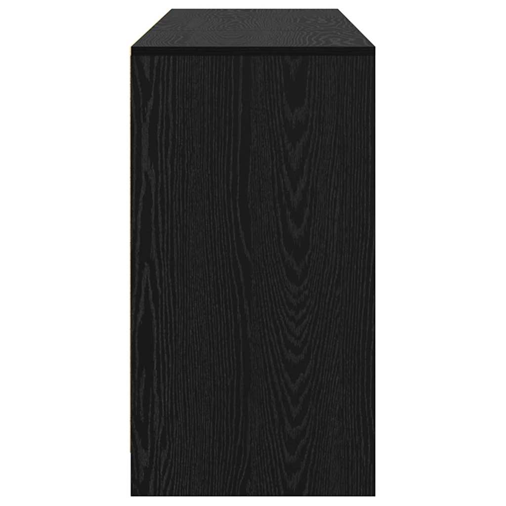 Serviesskap 3 pcs Svart Eik 70 x 41 x 75 cm Konstruert tre