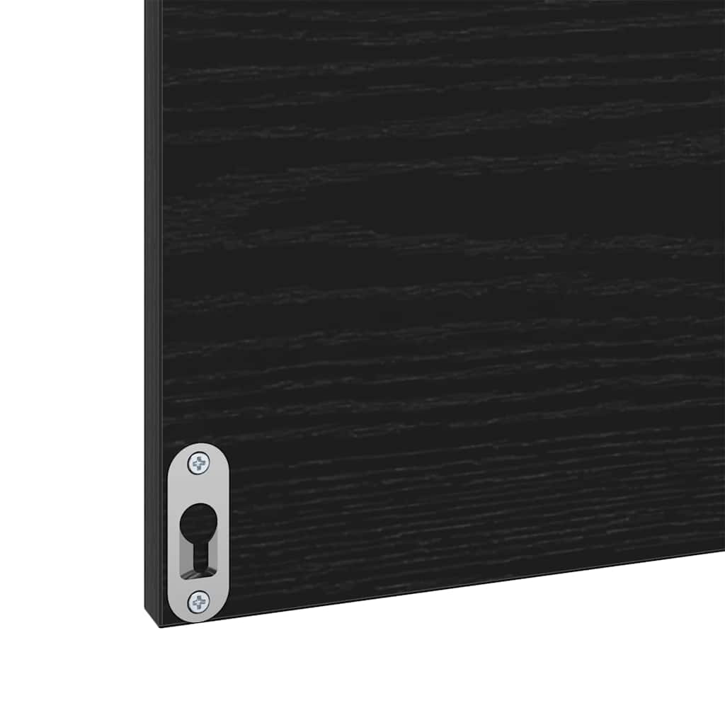 Baderomsinnredningssett 3 pcs Svart Eik Konstruert tre