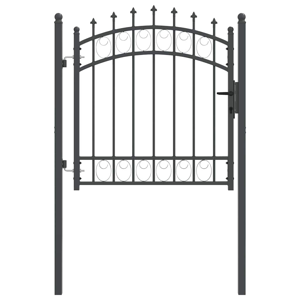 Gjerdeport med spisser EMMEN 100 x 100 cm Pulverlakkert stål