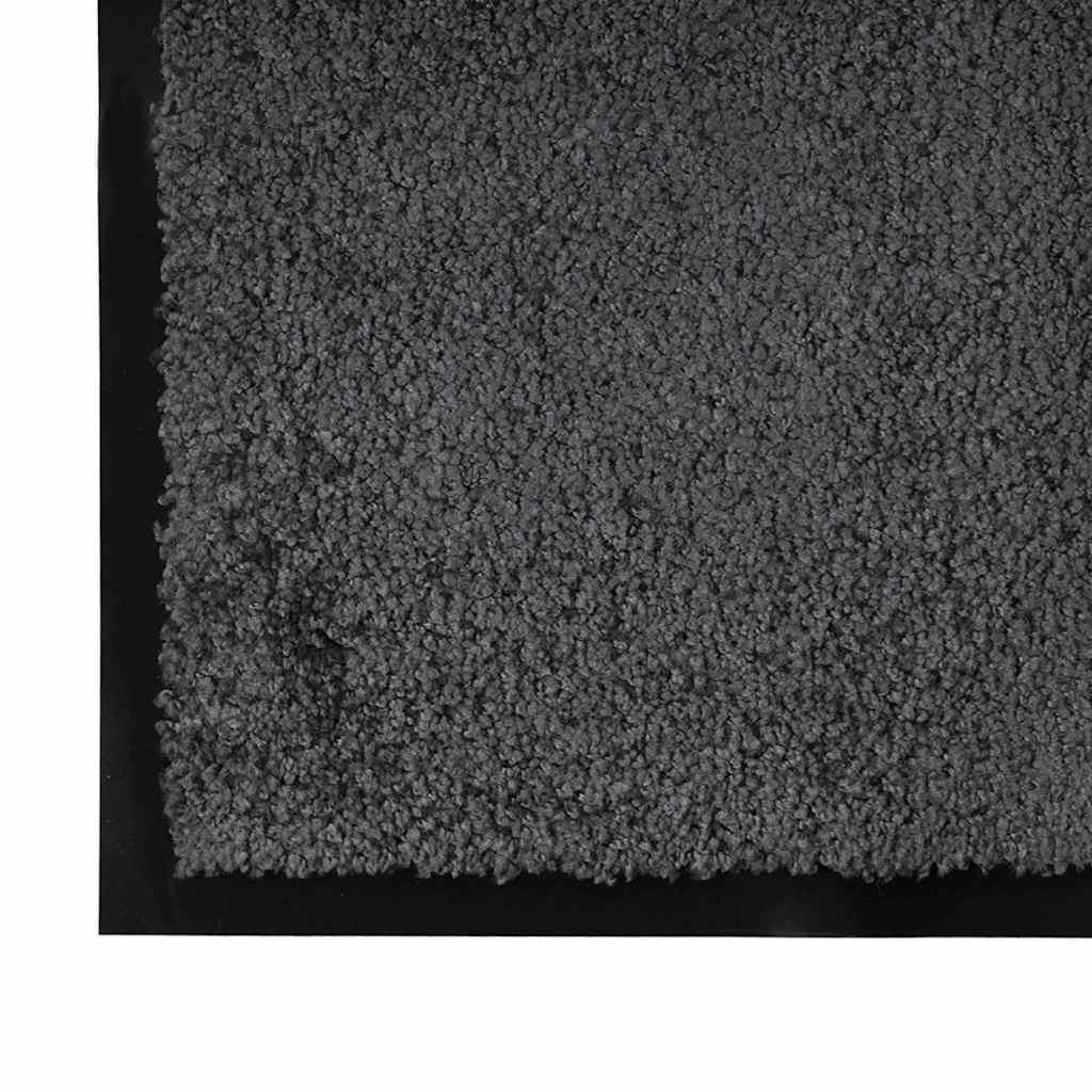 Dørmatte Antrasitt 60 x 40 x 1.2 cm Teddy-stoff