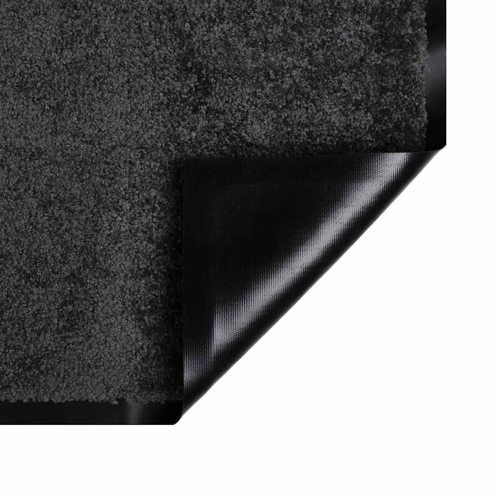 Dørmatte Antrasitt 60 x 40 x 1.2 cm Teddy-stoff
