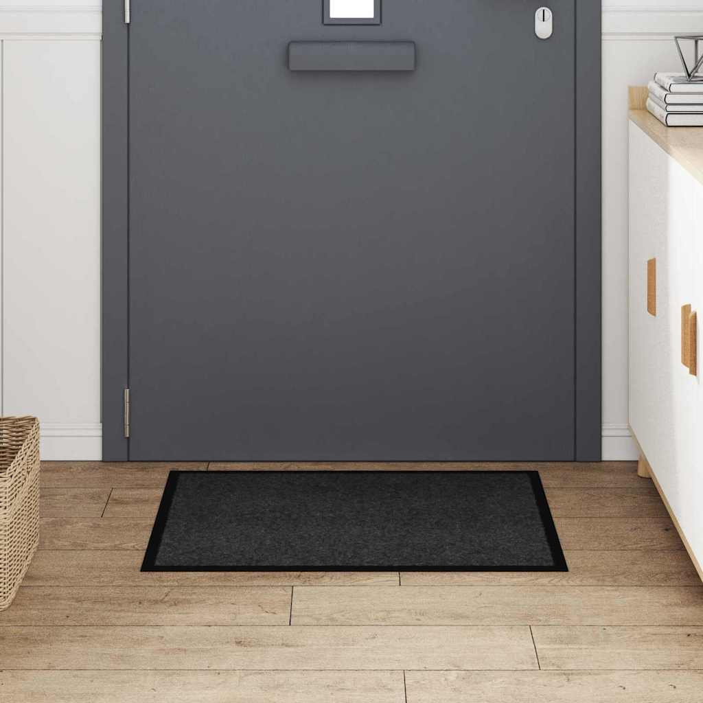 Dørmatte Antrasitt 60 x 40 x 1.2 cm Teddy-stoff