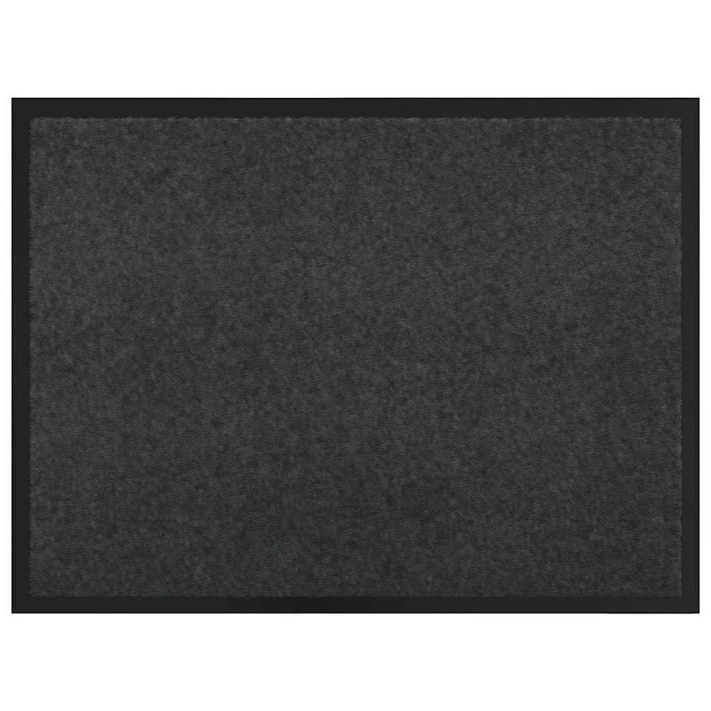 Dørmatte Antrasitt 60 x 40 x 1.2 cm Teddy-stoff