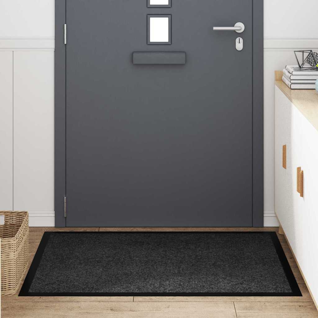 Dørmatte Antrasitt 60 x 40 x 1.2 cm Teddy-stoff