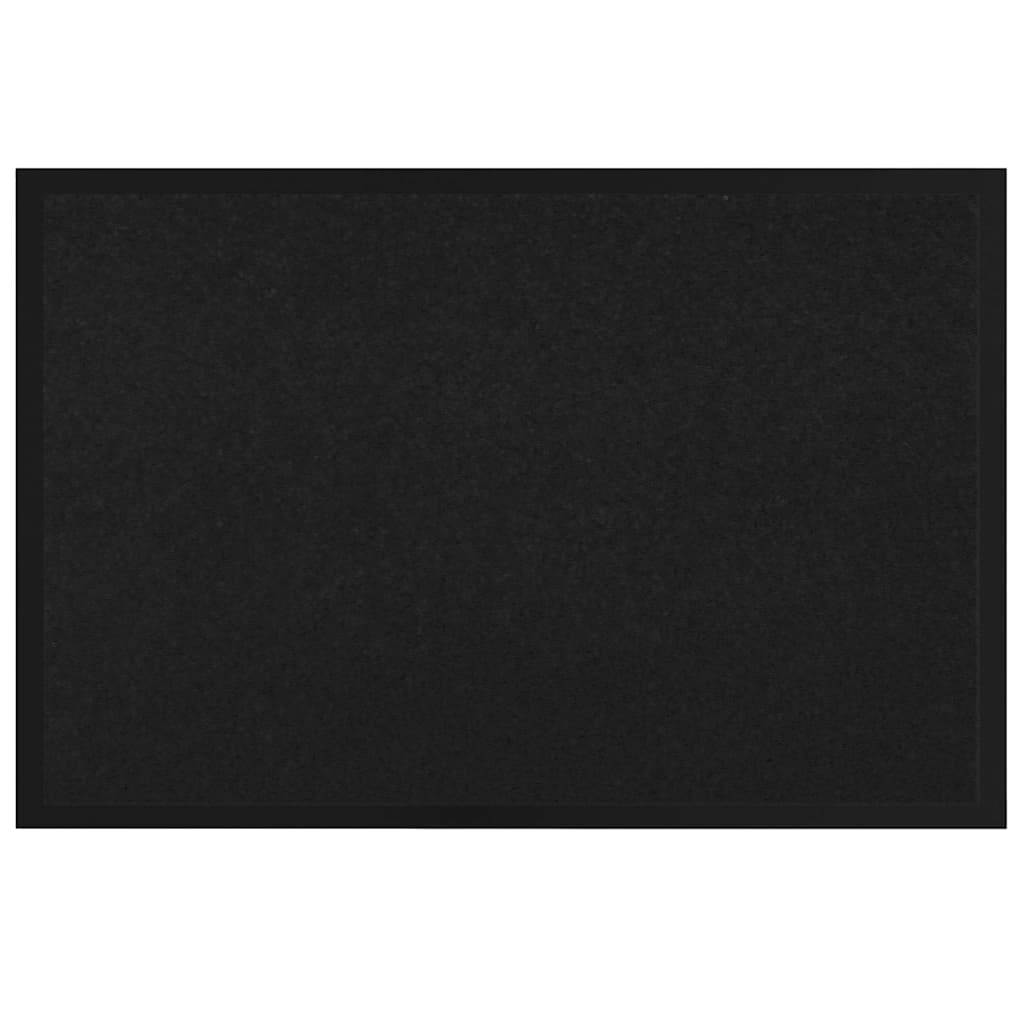 Dørmatte Svart 60 x 40 x 1.2 cm Teddy-stoff