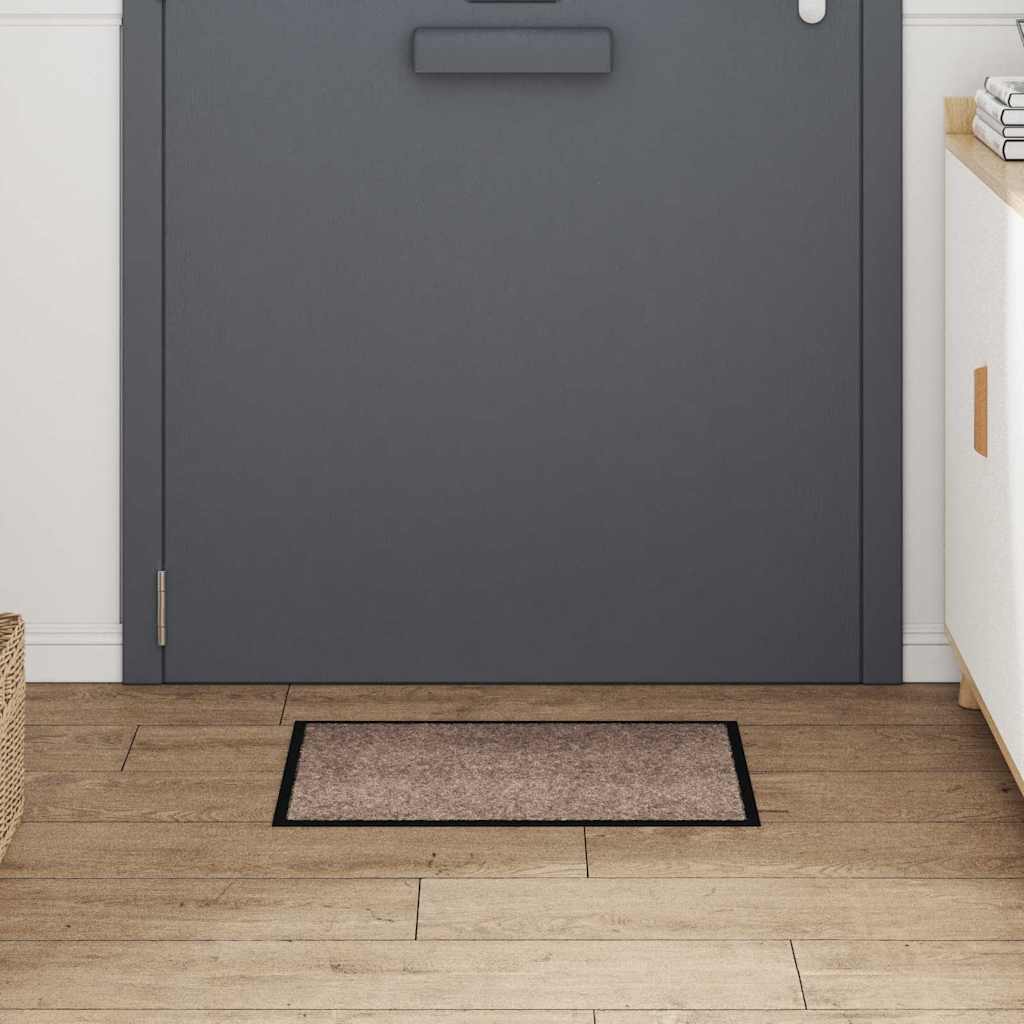Dørmatte Beige 60 x 40 x 1.2 cm Teddy-stoff