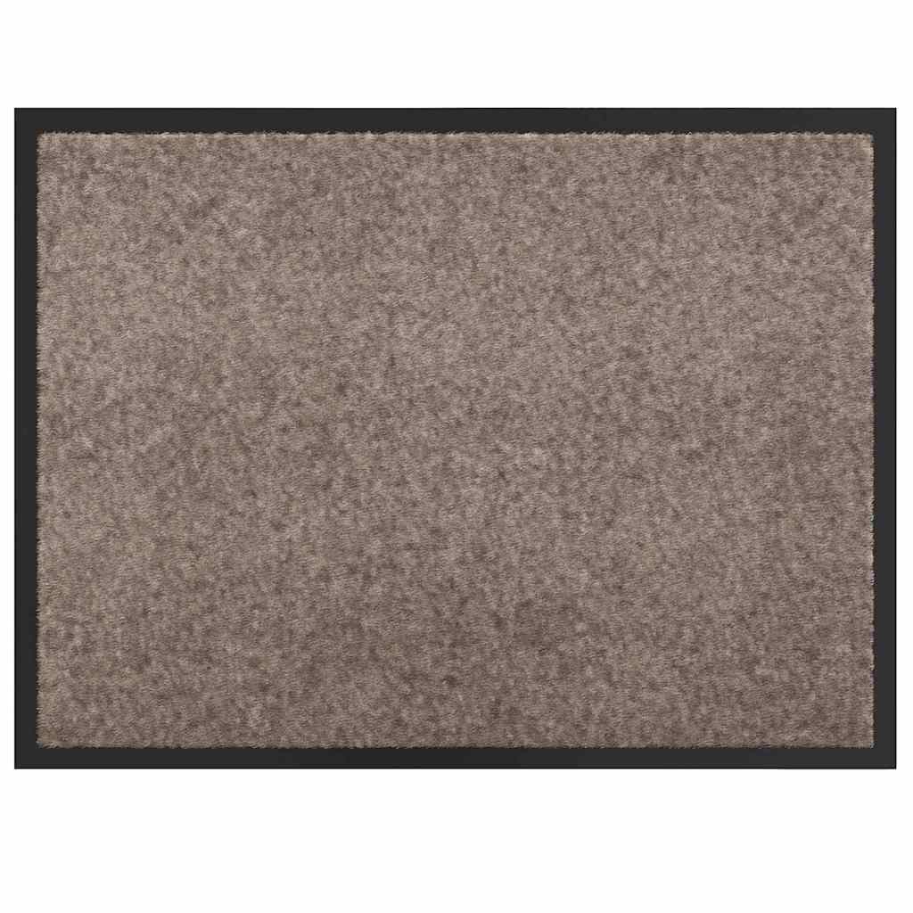 Dørmatte Beige 60 x 40 x 1.2 cm Teddy-stoff