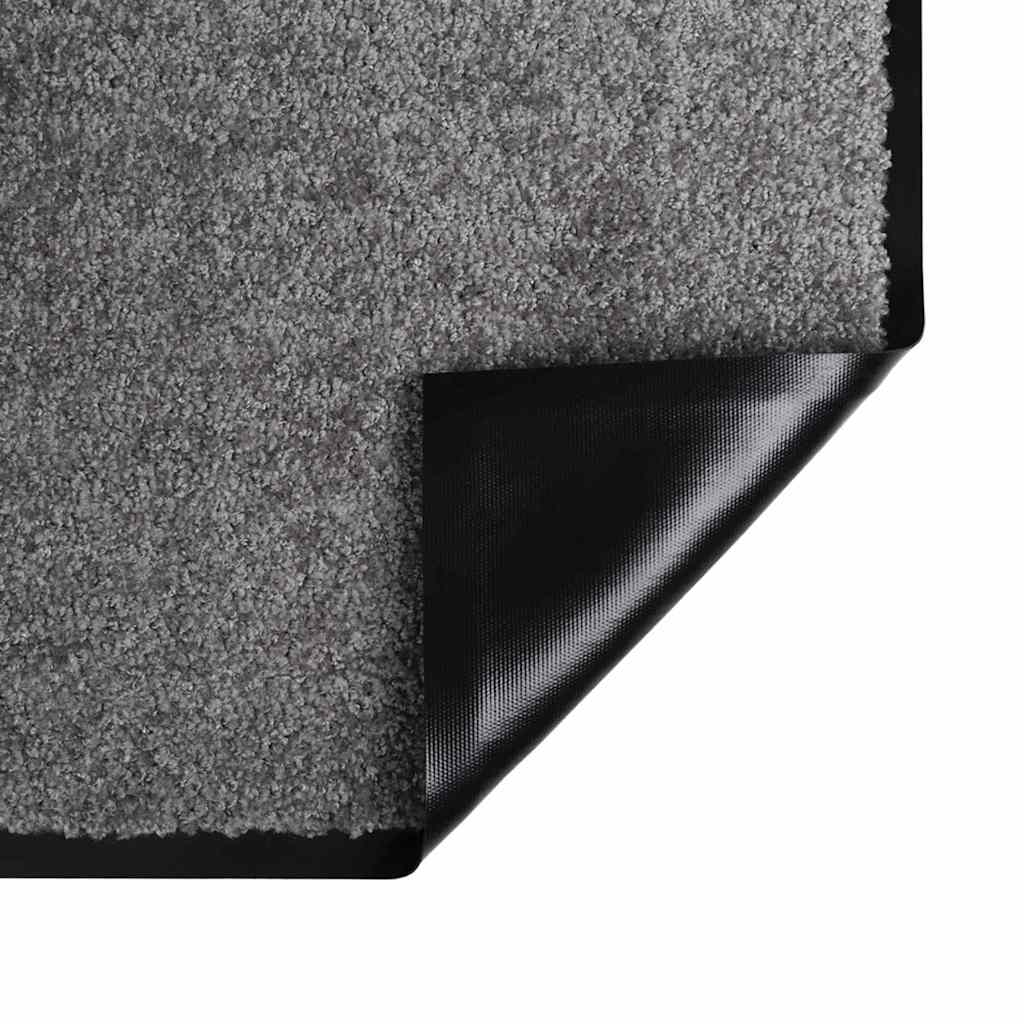Dørmatte Lysegrå 60 x 40 x 1.2 cm Teddy-stoff