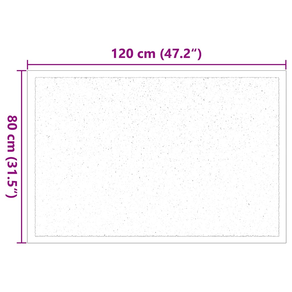 Dørmatte Bordeaux 60 x 40 x 1.2 cm Teddy-stoff
