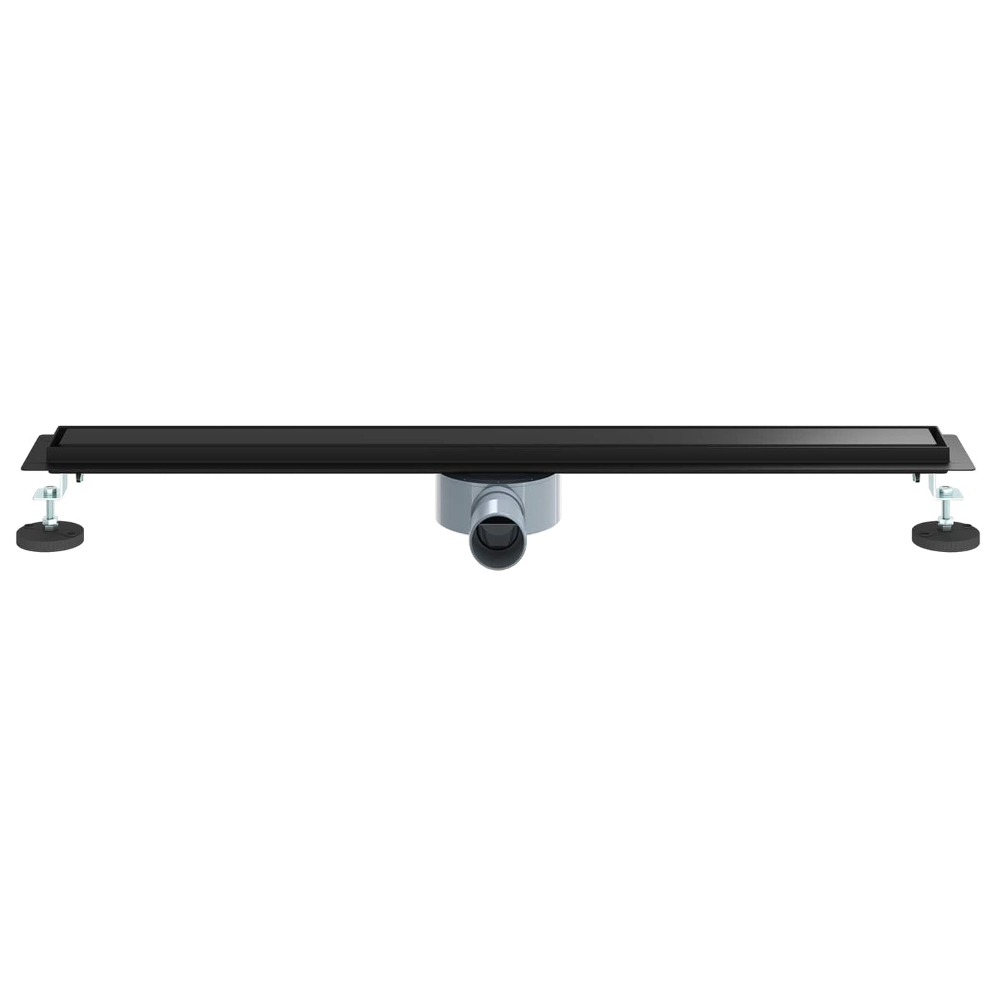 Dusjdren 2-i-1 med 360° Siphon Svart 80 cm Rustfritt Stål 304