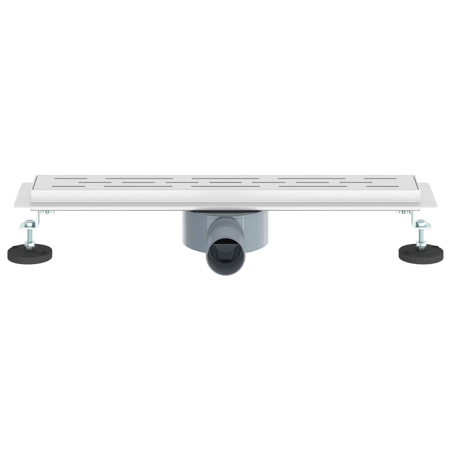 Dusjavløp Glasslokk med 360° Siphon sølv 50 cm