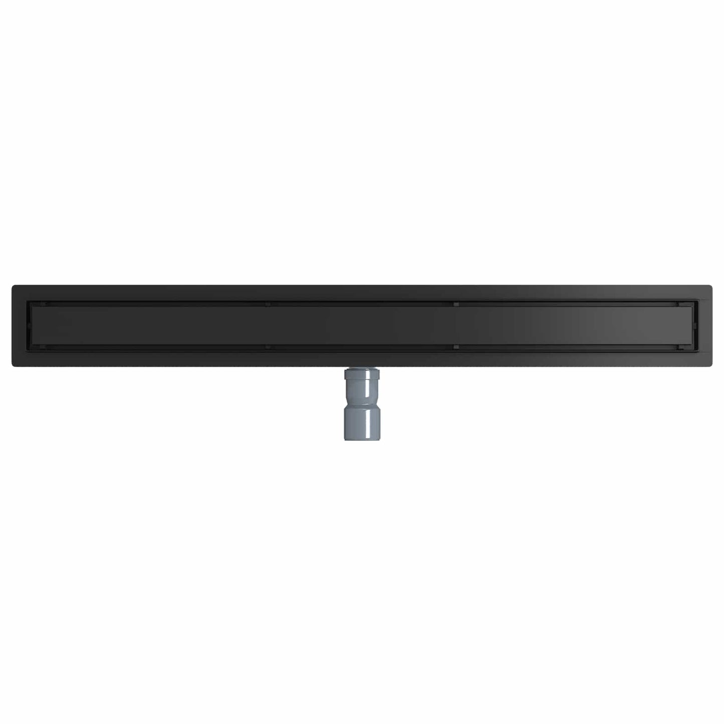 Dusjdren 2-i-1 med 360° Siphon Svart 90 cm Rustfritt Stål 304