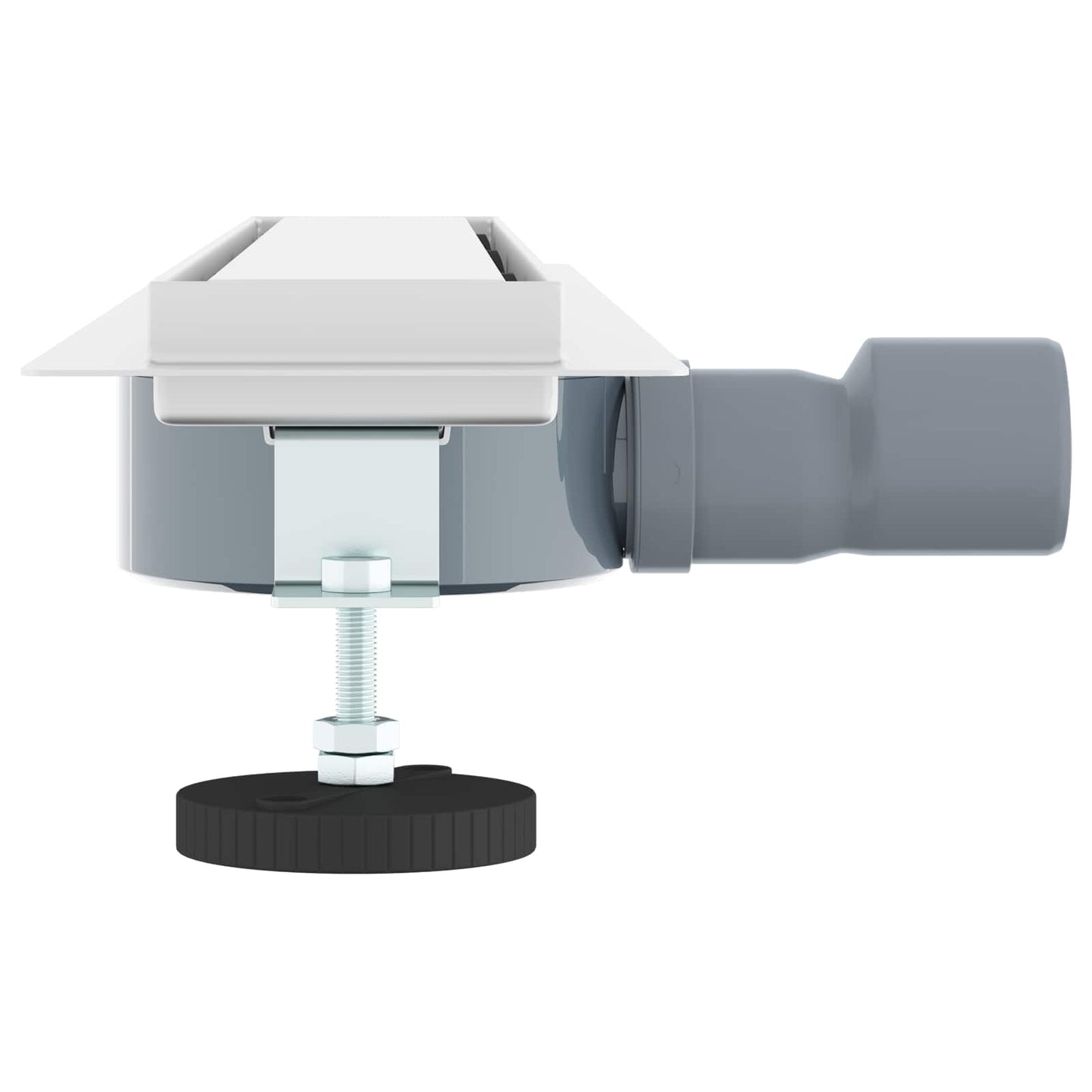 Dusjdren 2-i-1 med 360° Siphon sølv 60 cm Rustfritt Stål 304