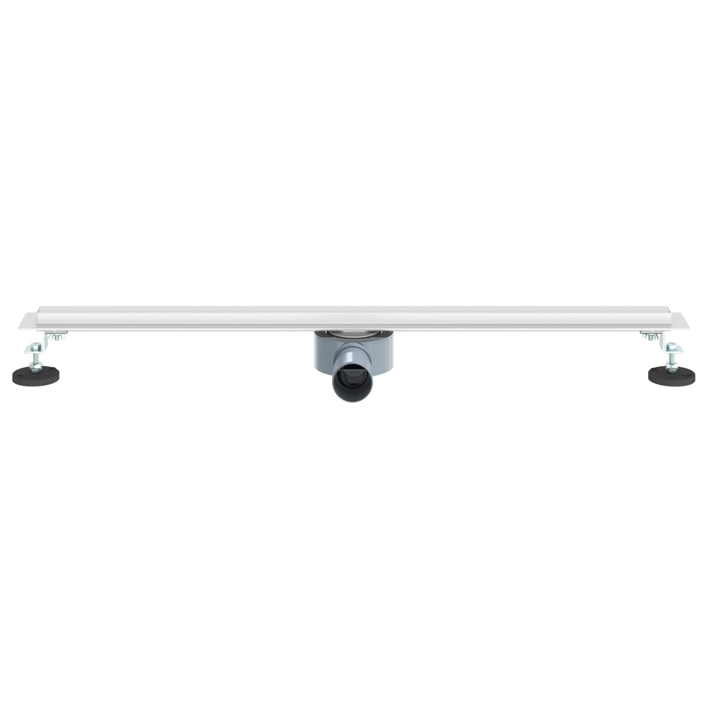 360° dusjdrenering med slankt design sølv 80 cm