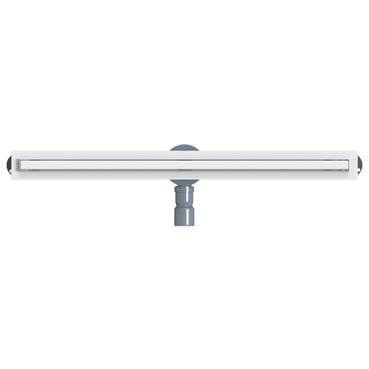 360° dusjdrenering med slankt design sølv 80 cm