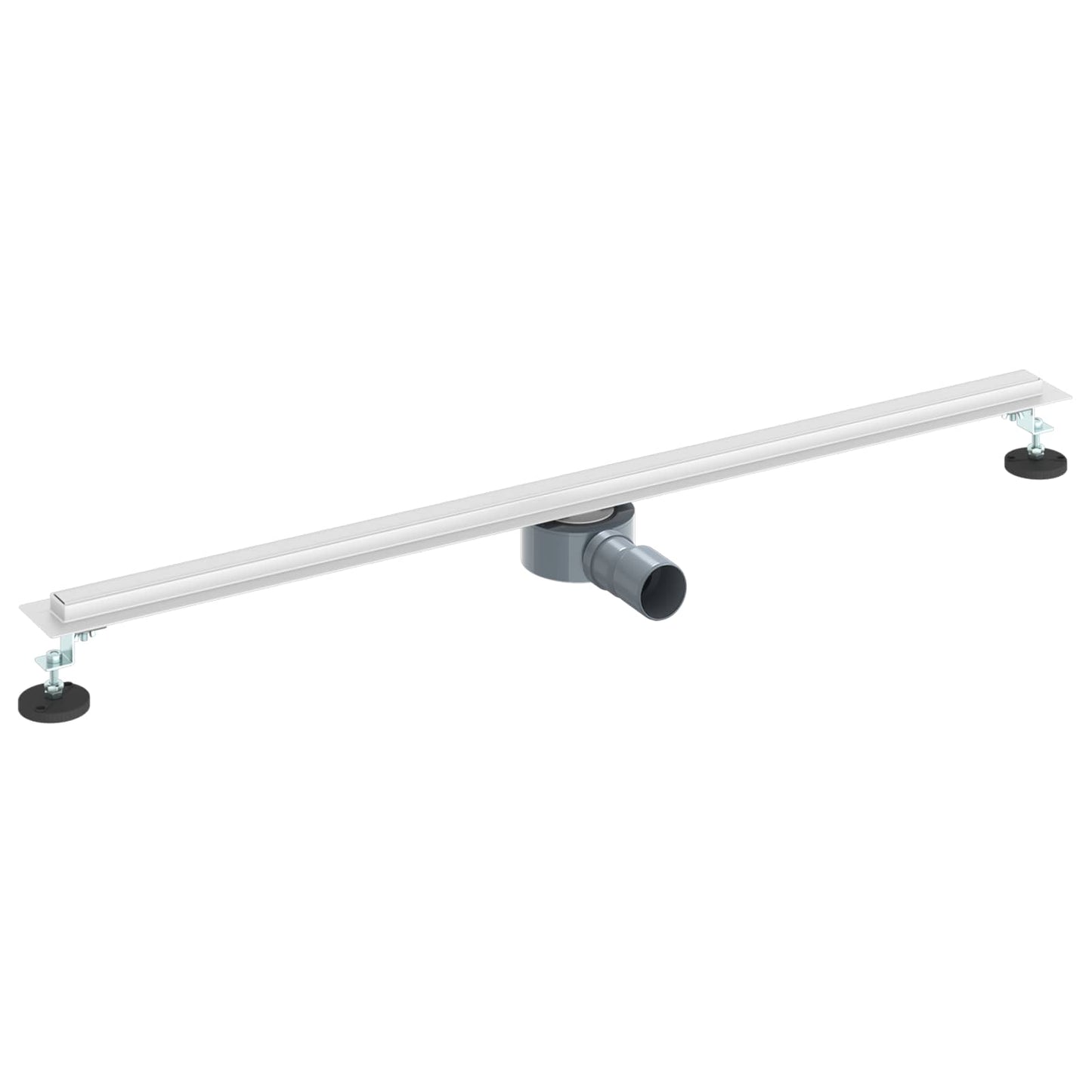 360° dusjdrenering med slankt design sølv 100 cm