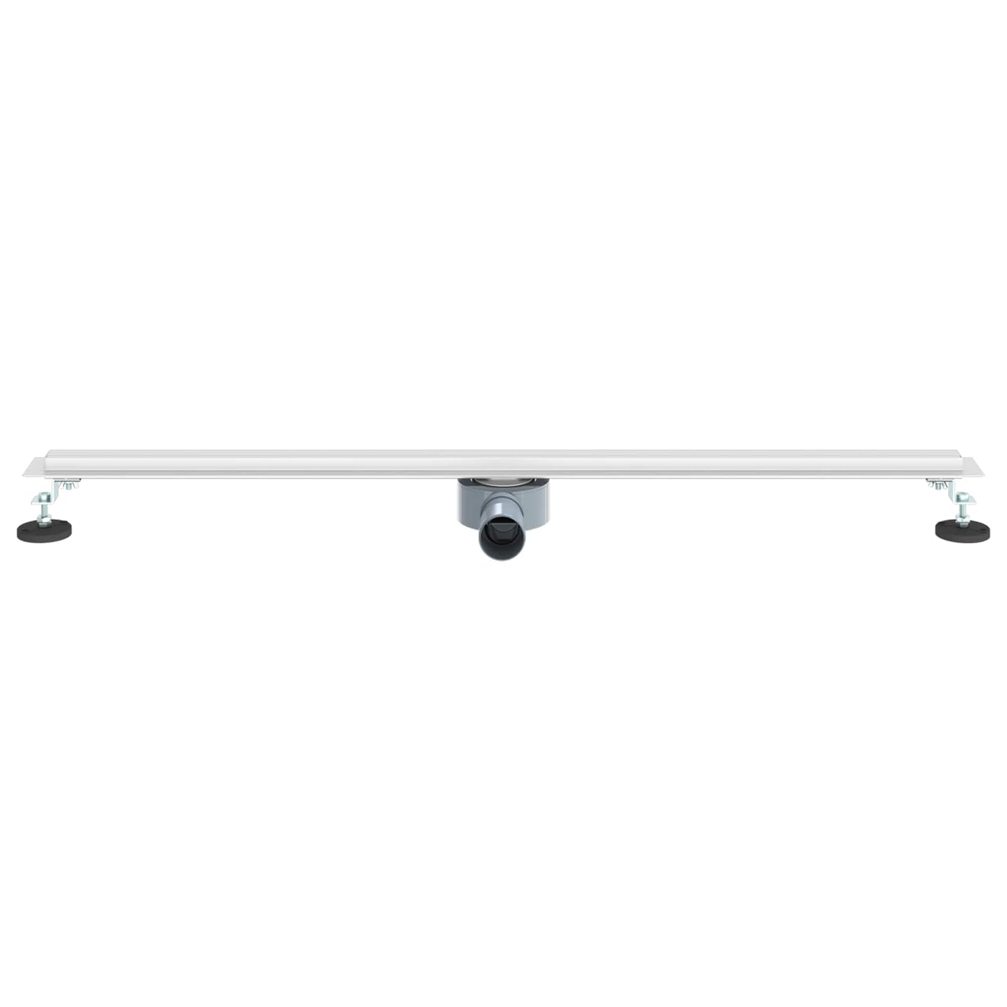 360° dusjdrenering med slankt design sølv 100 cm