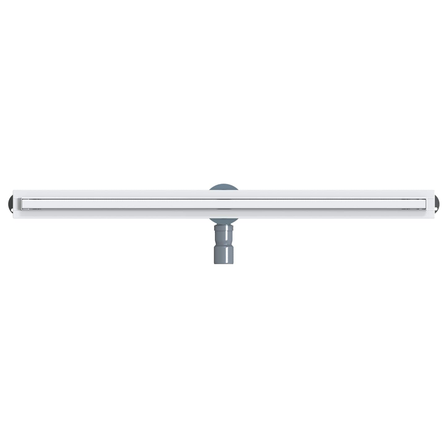 360° dusjdrenering med slankt design sølv 100 cm
