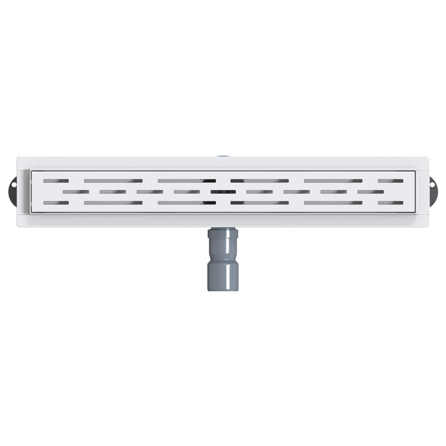 Dusjavløp Glasslokk med 360° Siphon sølv 60 cm